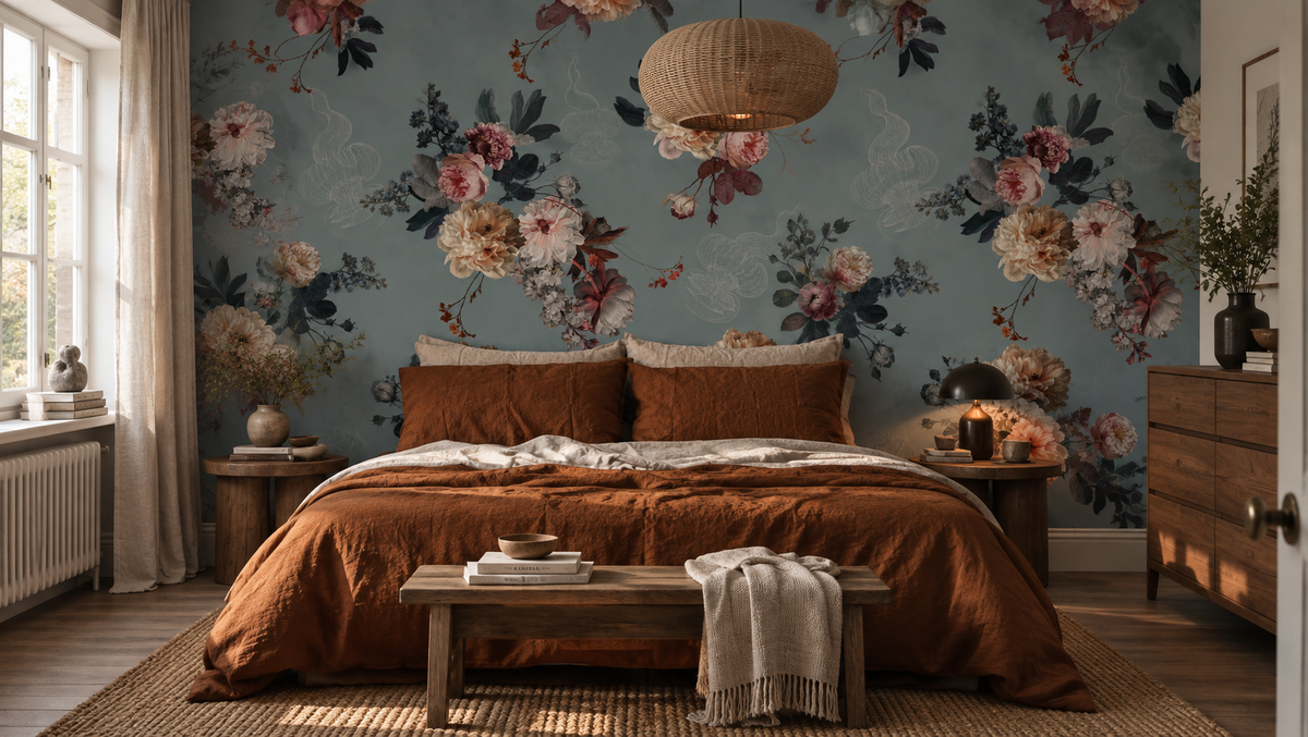 Tapete Blush Garden Blue