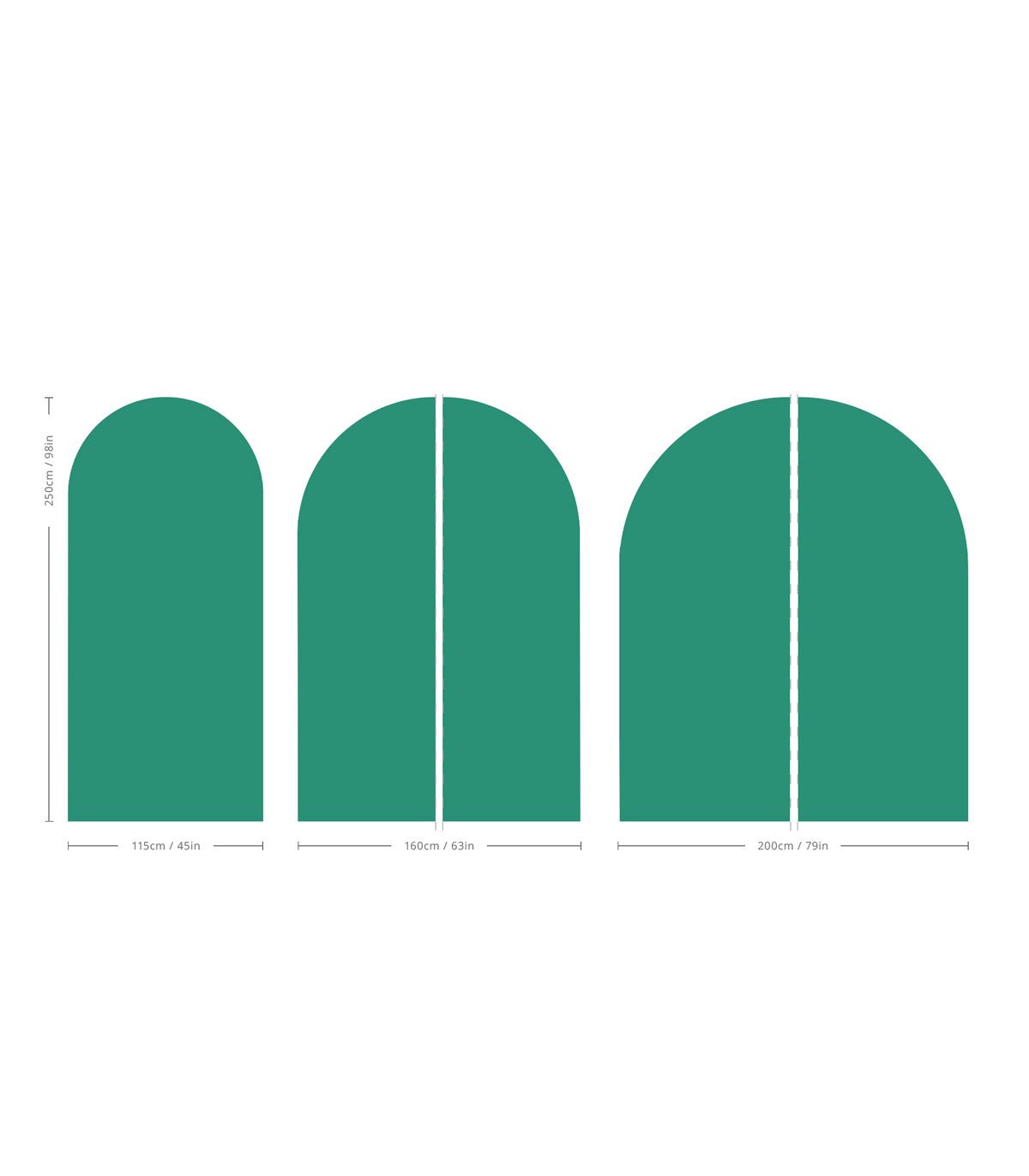 Arch Solid Bold Accents - Wallcolors®