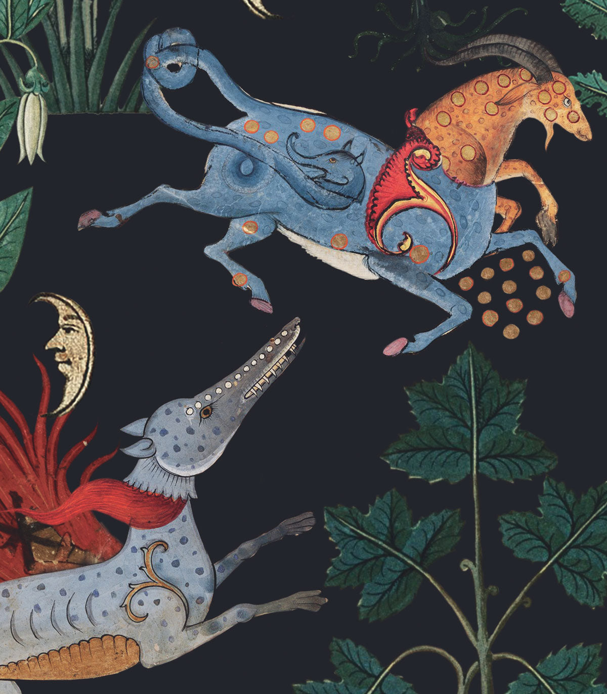 Botanisches Tier Hintergrund