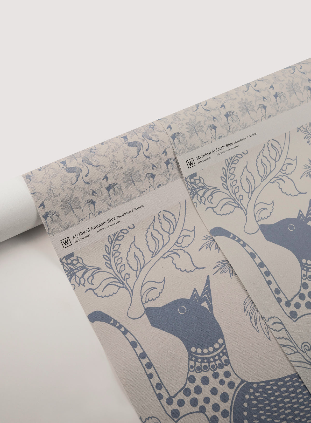 Tapete Mythical Animals Blue