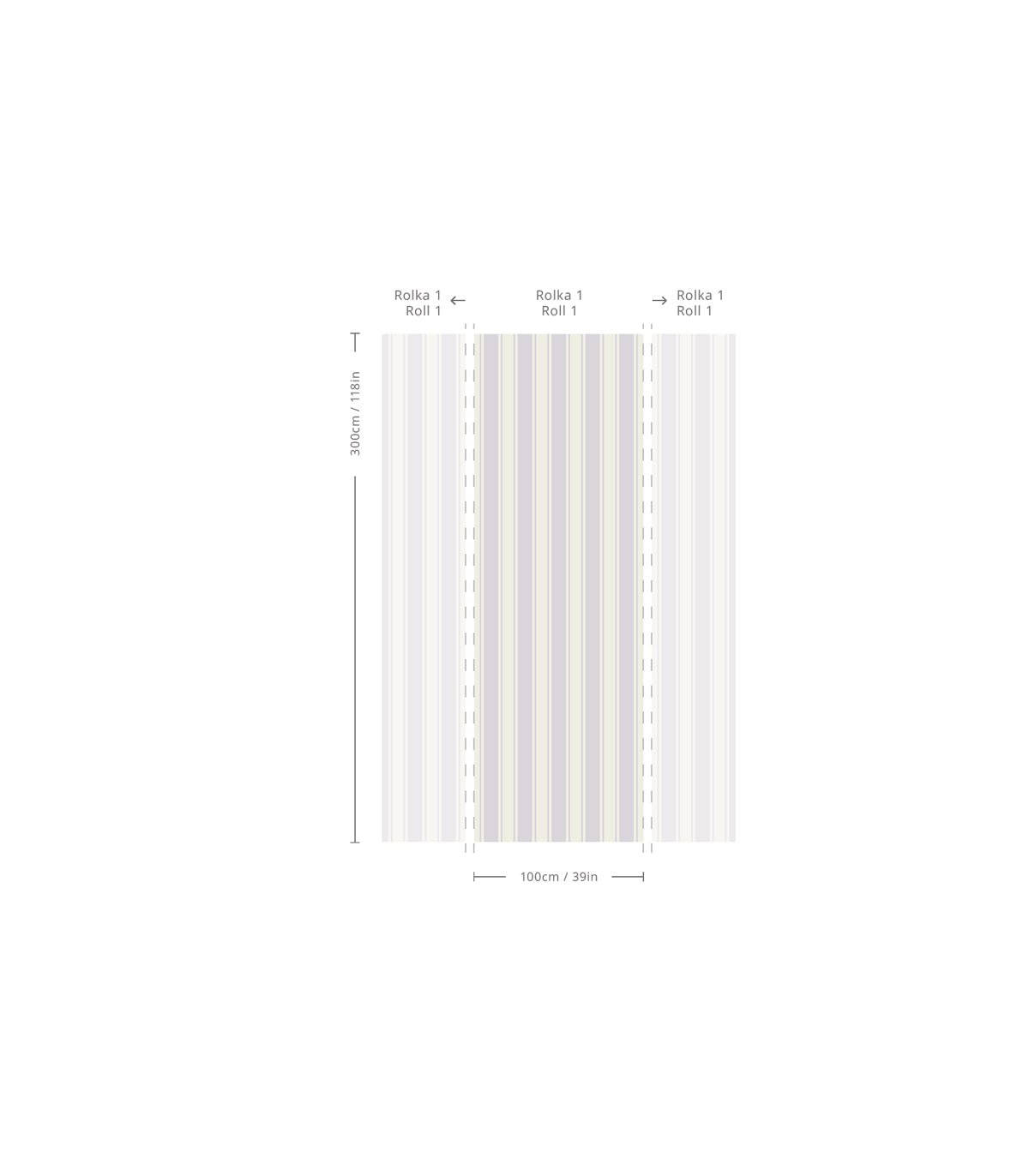 Tapeta Gentle Stripe - Wallcolors®