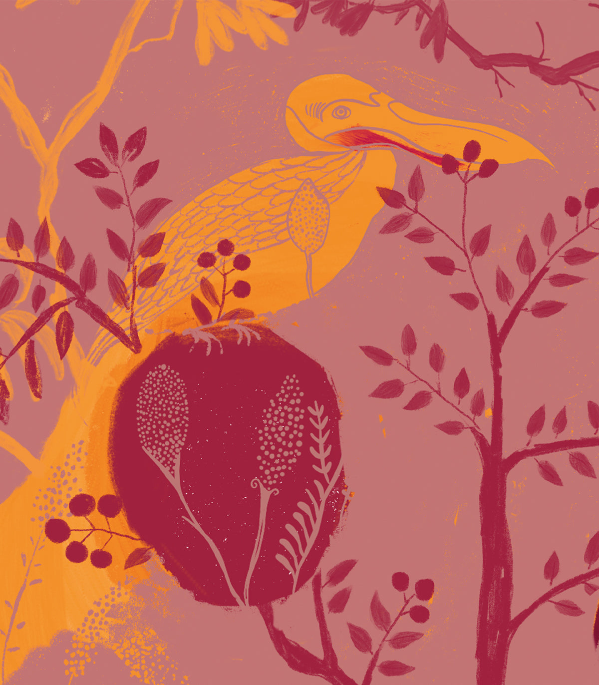 Versteckte Störche Hintergrund