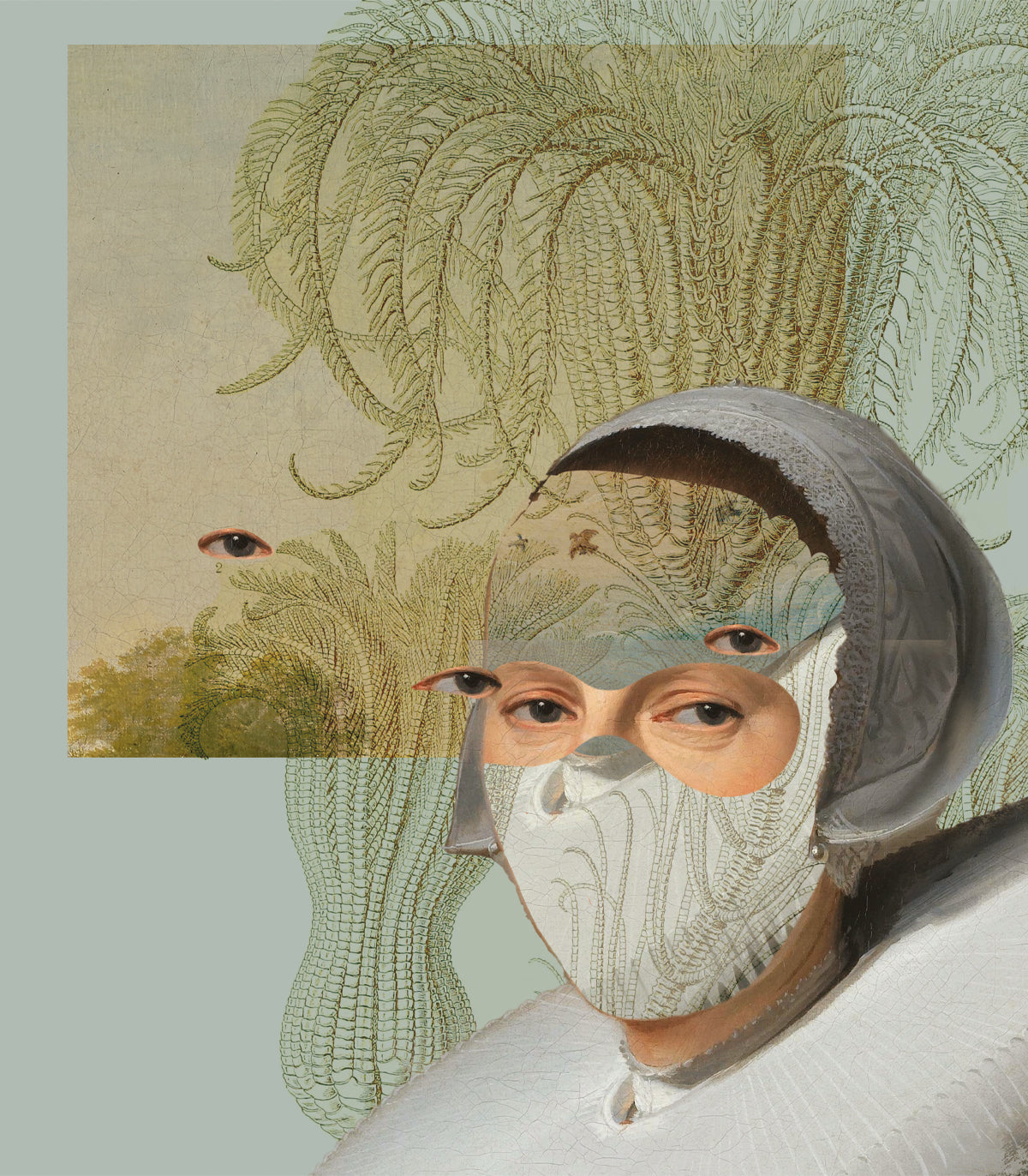 Landschaft Muse Grüne Tapete