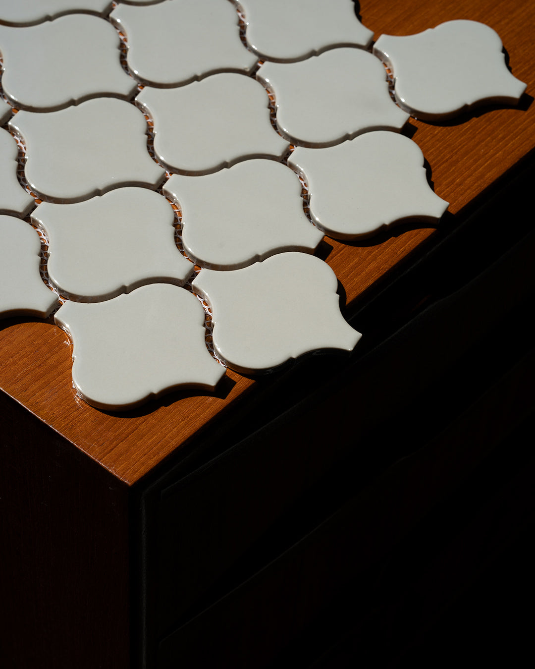 Mosaik Arabeske hellgrau