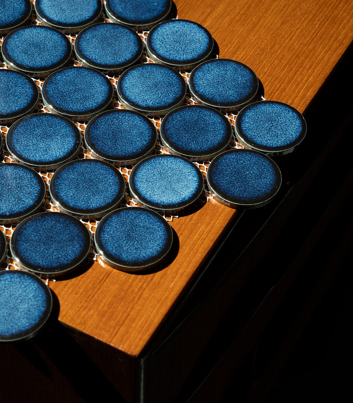 Kreis Punkte königsblau Mosaik