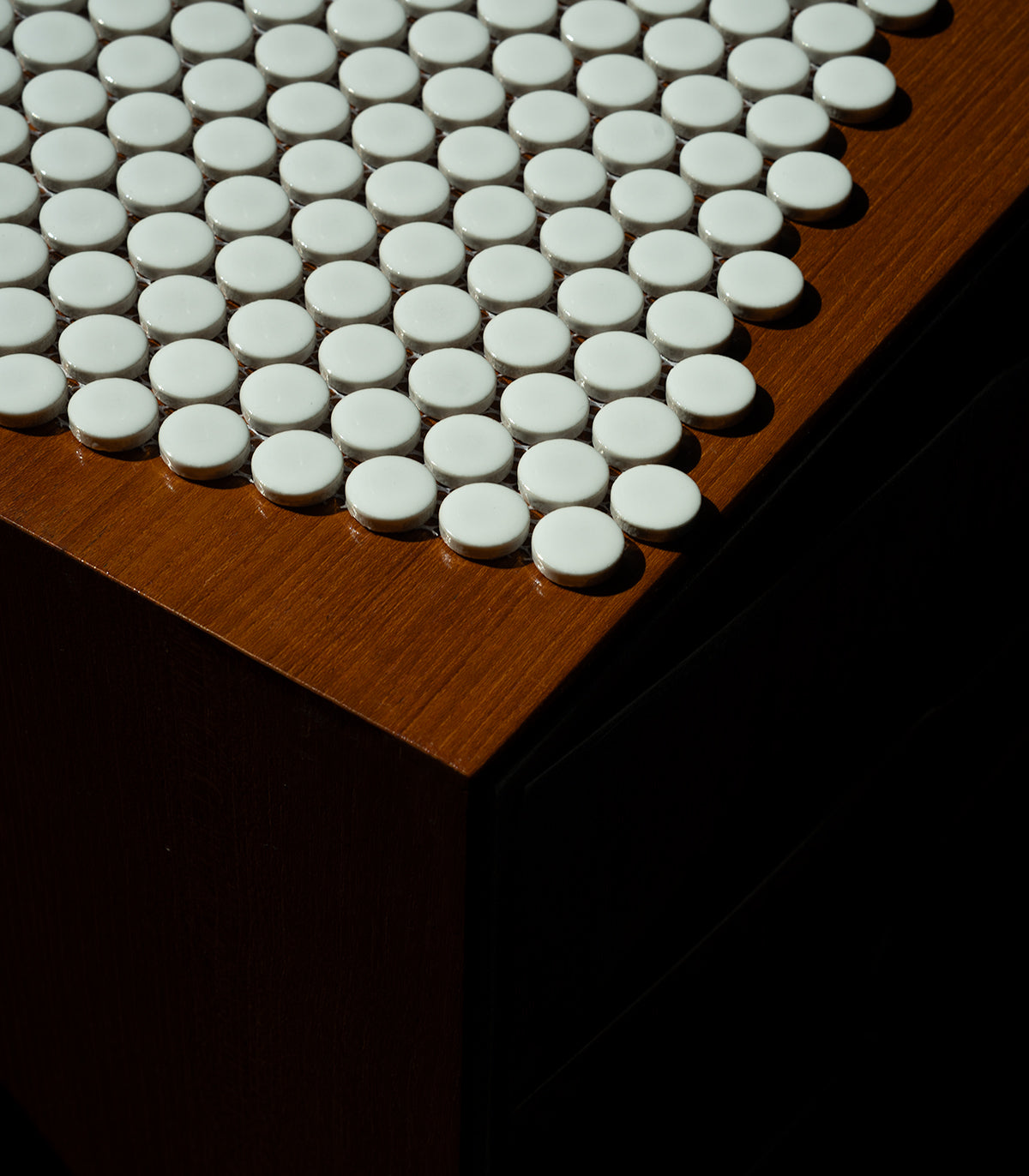 Penny Dots Weiß Glanz Mosaik