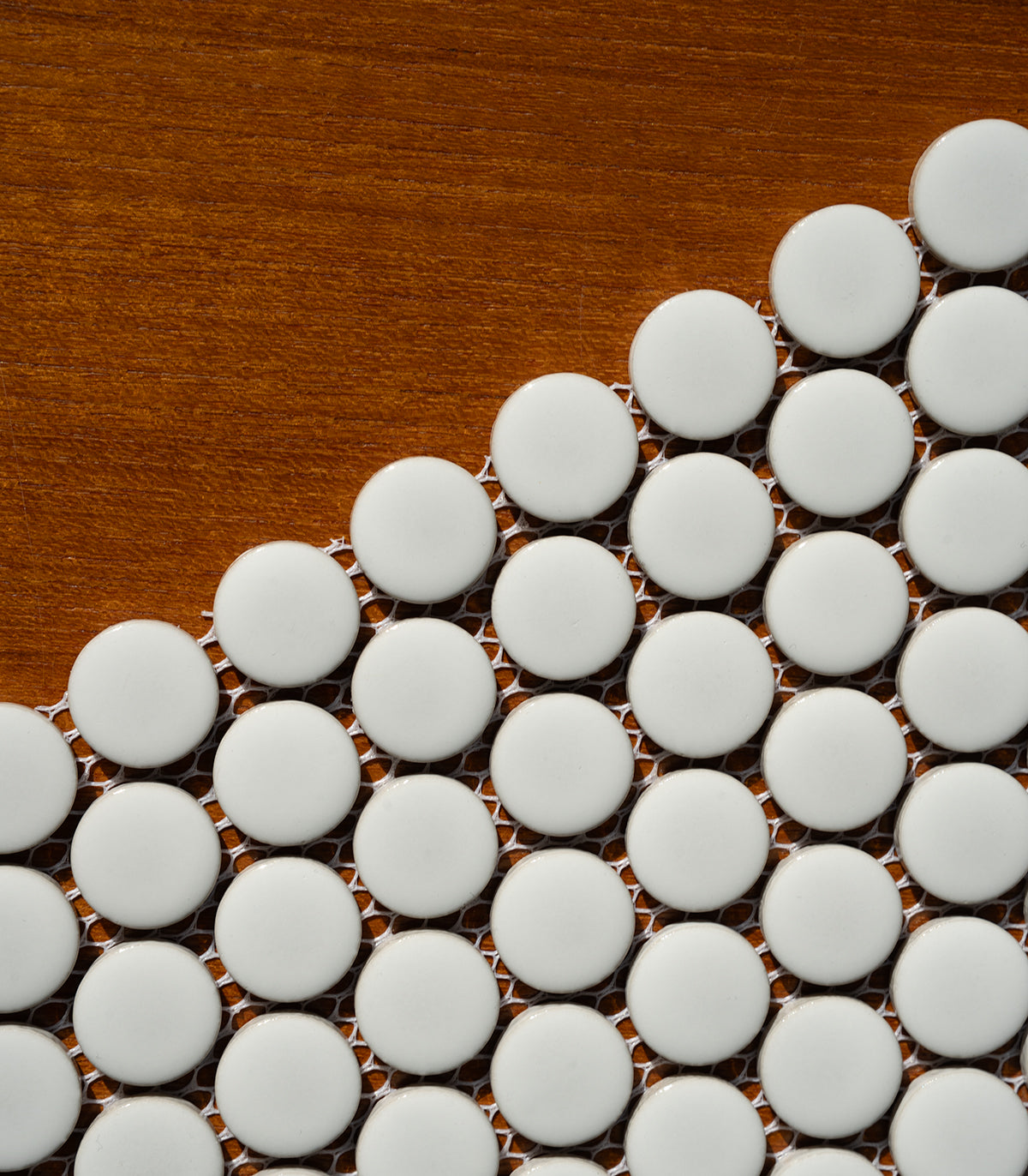 Penny Dots Weiß Glanz Mosaik