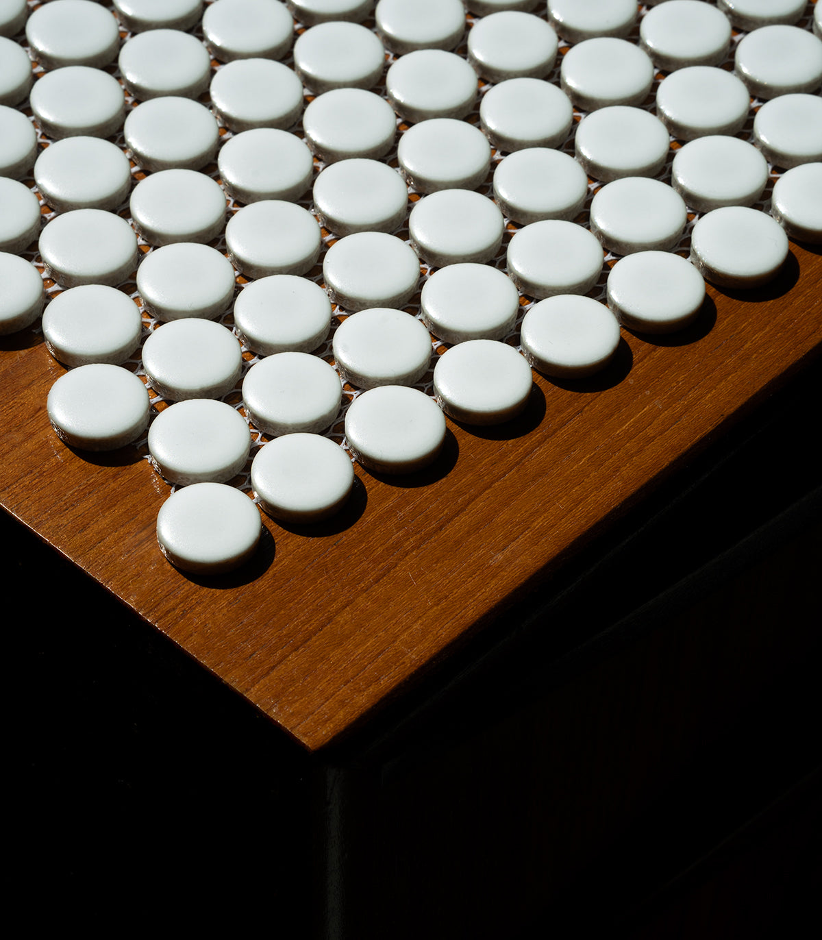 Penny Dots weißes mattes Mosaik