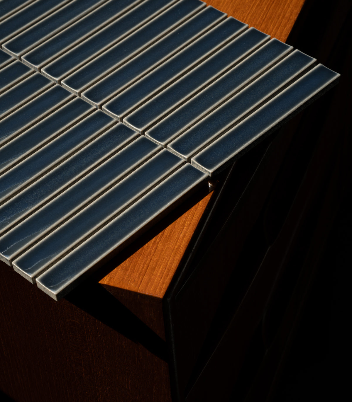 Klavier Kobalt Jeans Blau Mosaik