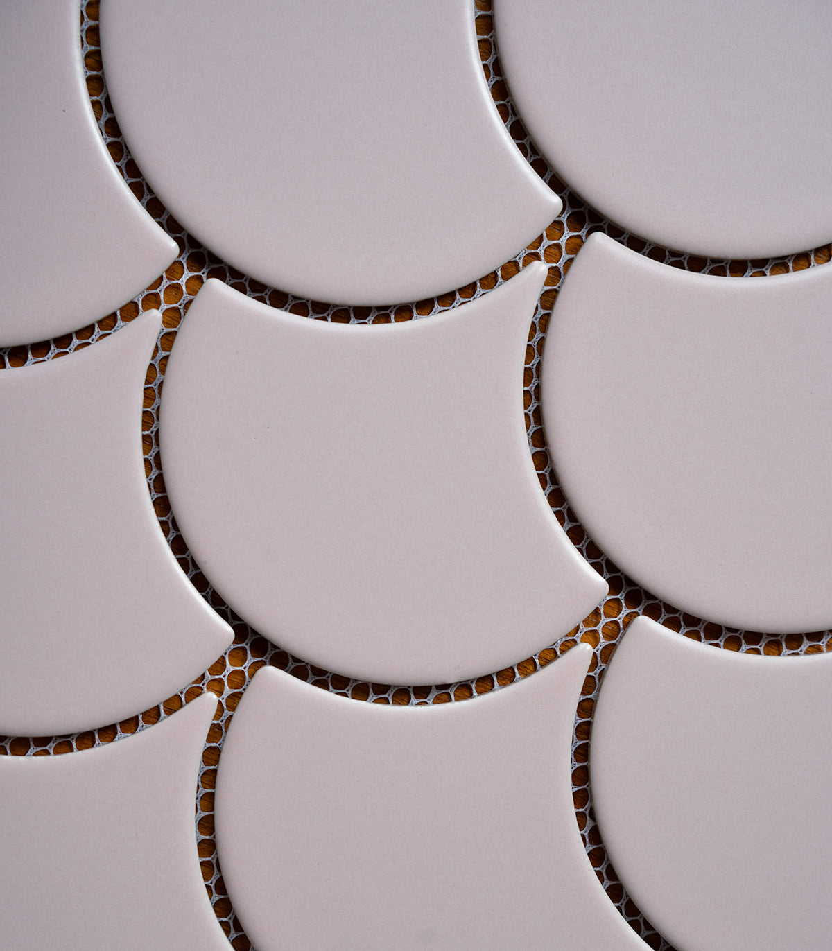 Mosaik Fischschuppen Puderrosa Rose