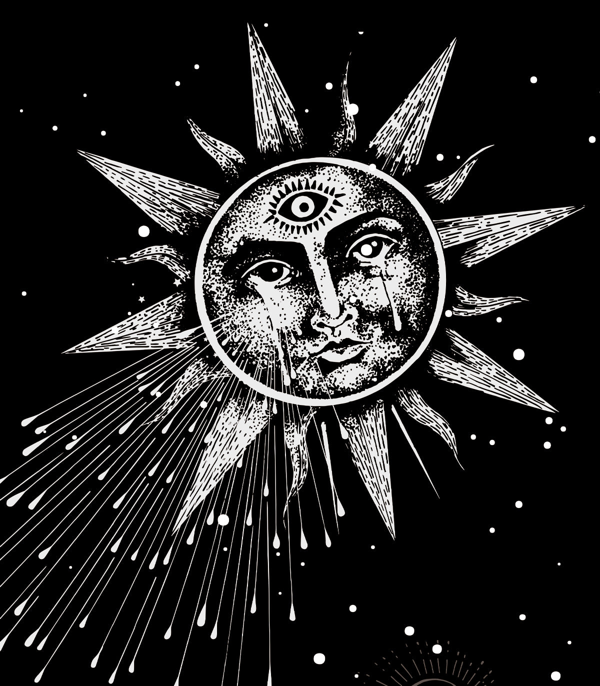 Mond und Sonne Tapete