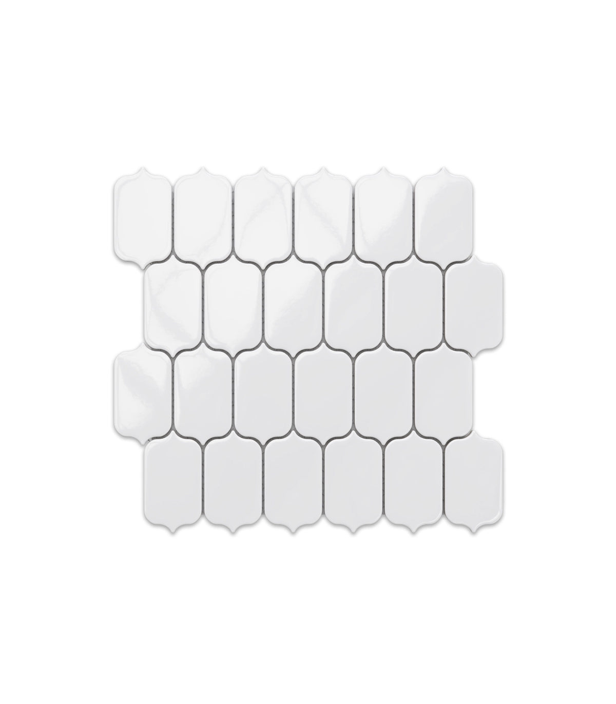 Laterne weiß glänzend Mosaik