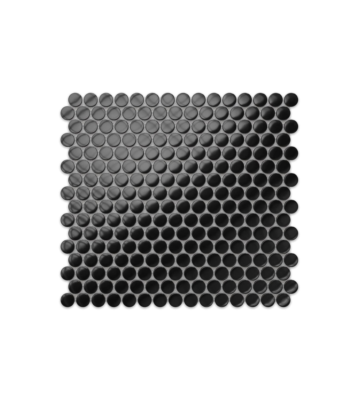 Penny Dots schwarzes mattes Mosaik