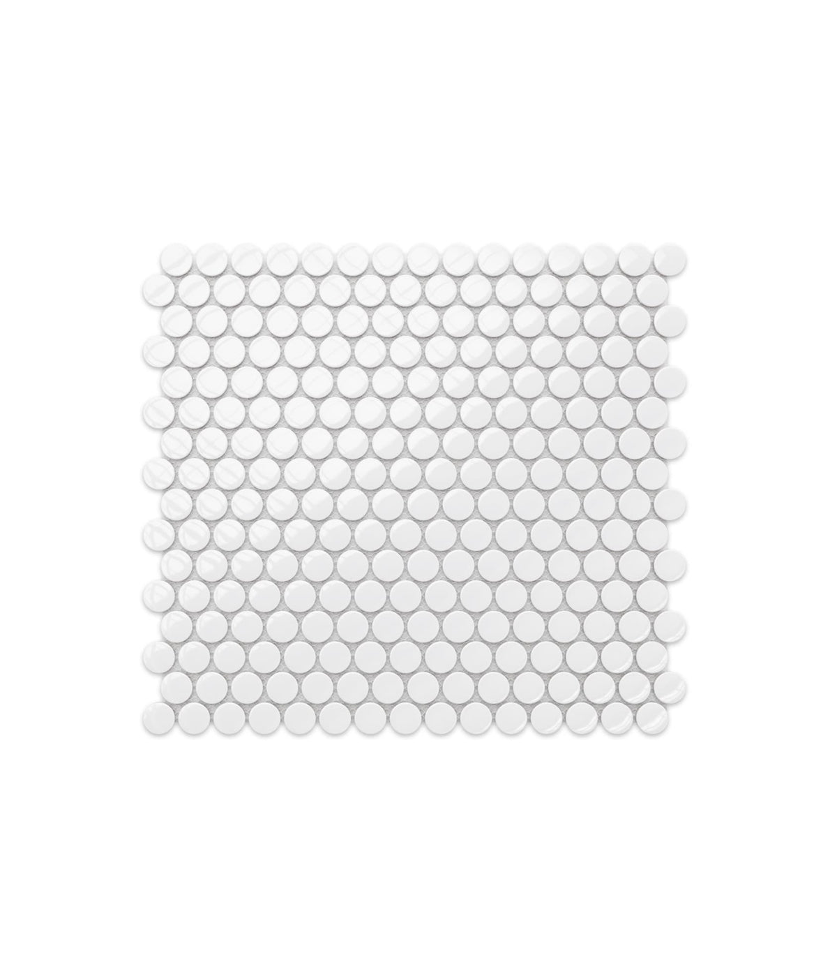 Penny Dots Weiß Glanz Mosaik