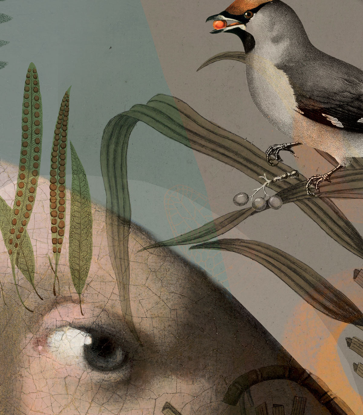 Naturmädchen mit der Perlentapete