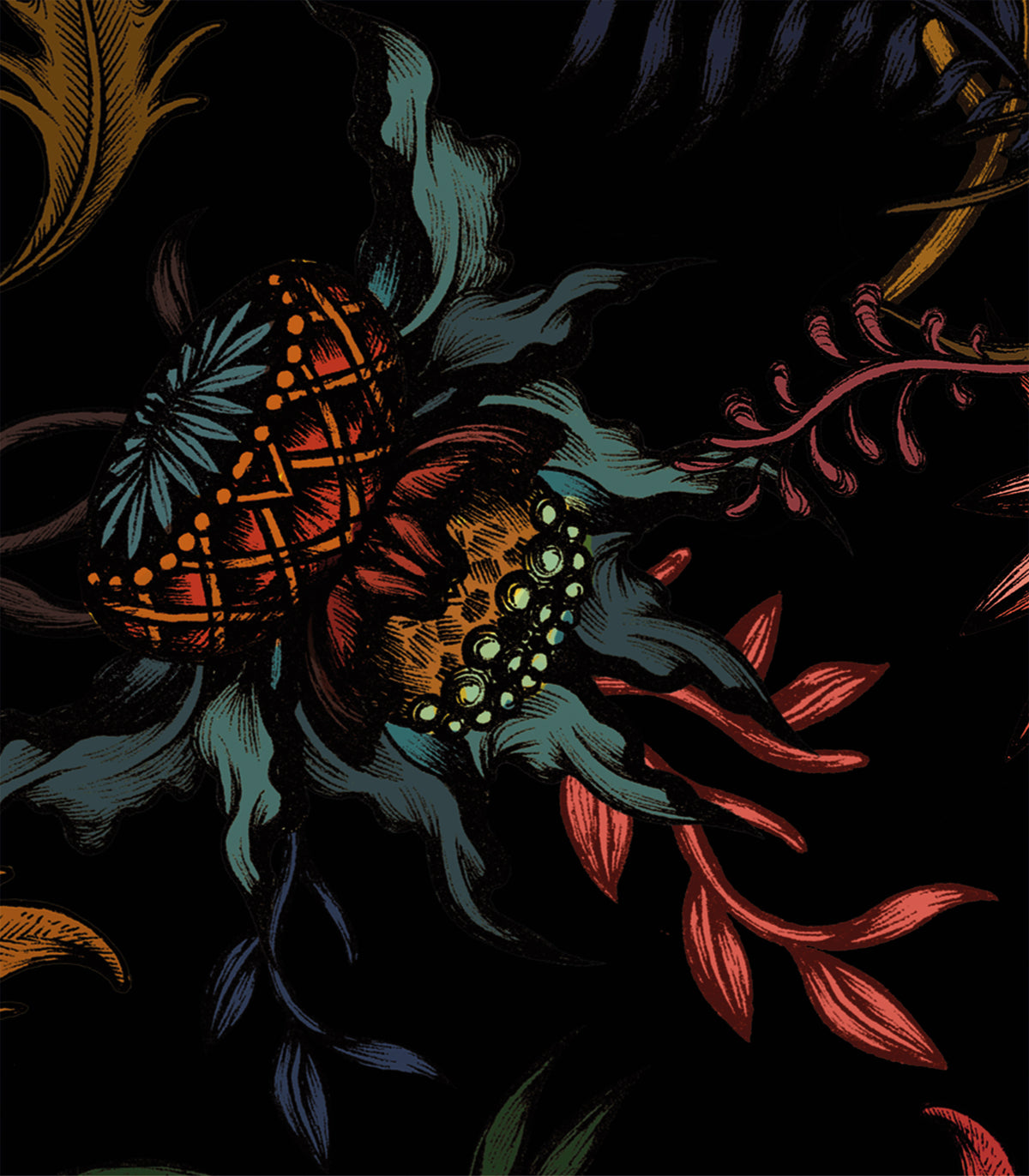 Nachtblumen Hintergrund