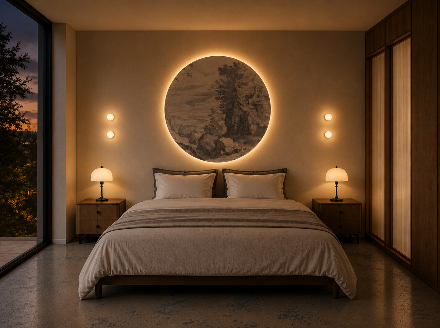 Dots Lighting Sacred Path Blue