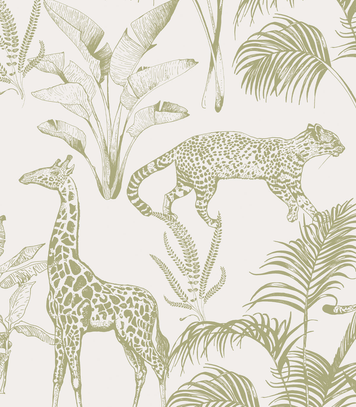 Safari Grüne Tapete