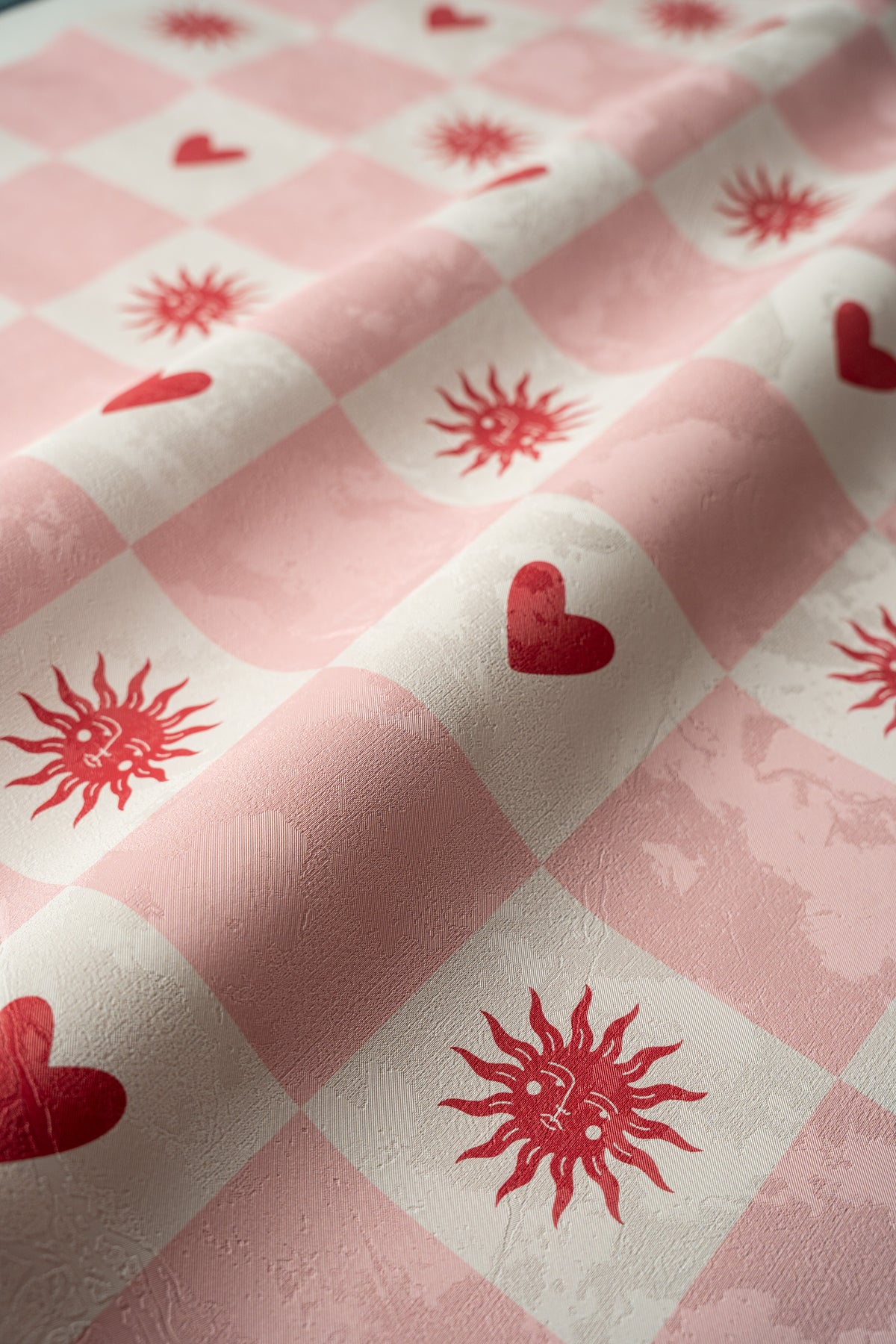 Tapete Sun and heart Blush