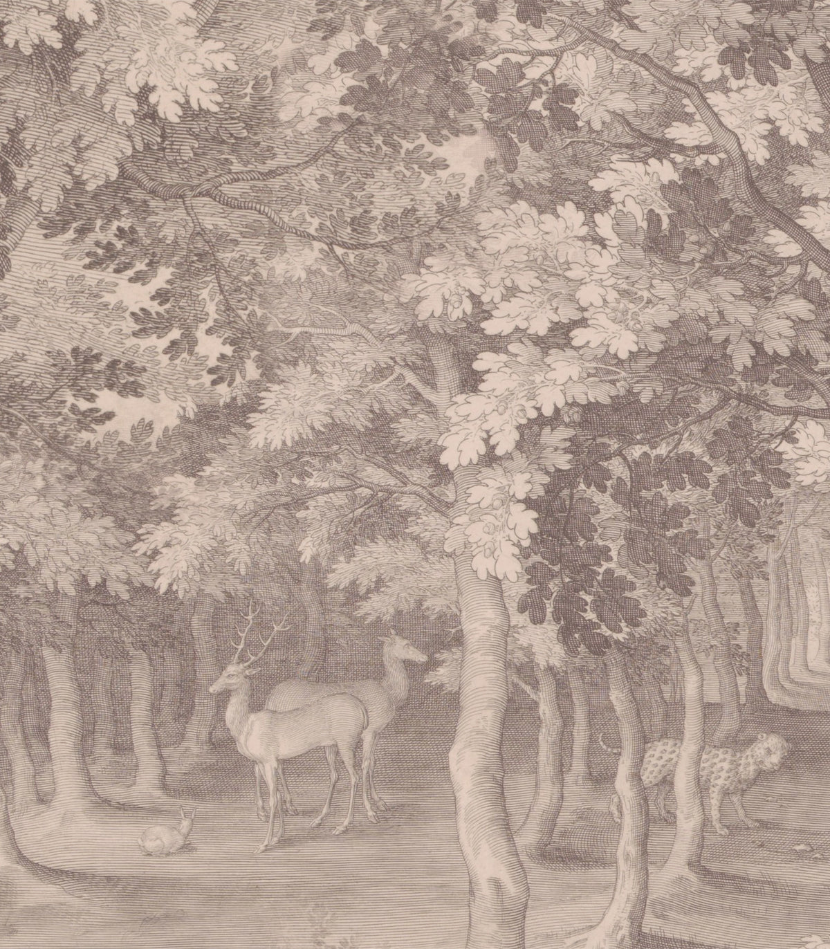 Beige Tapete „Timeless Trees“