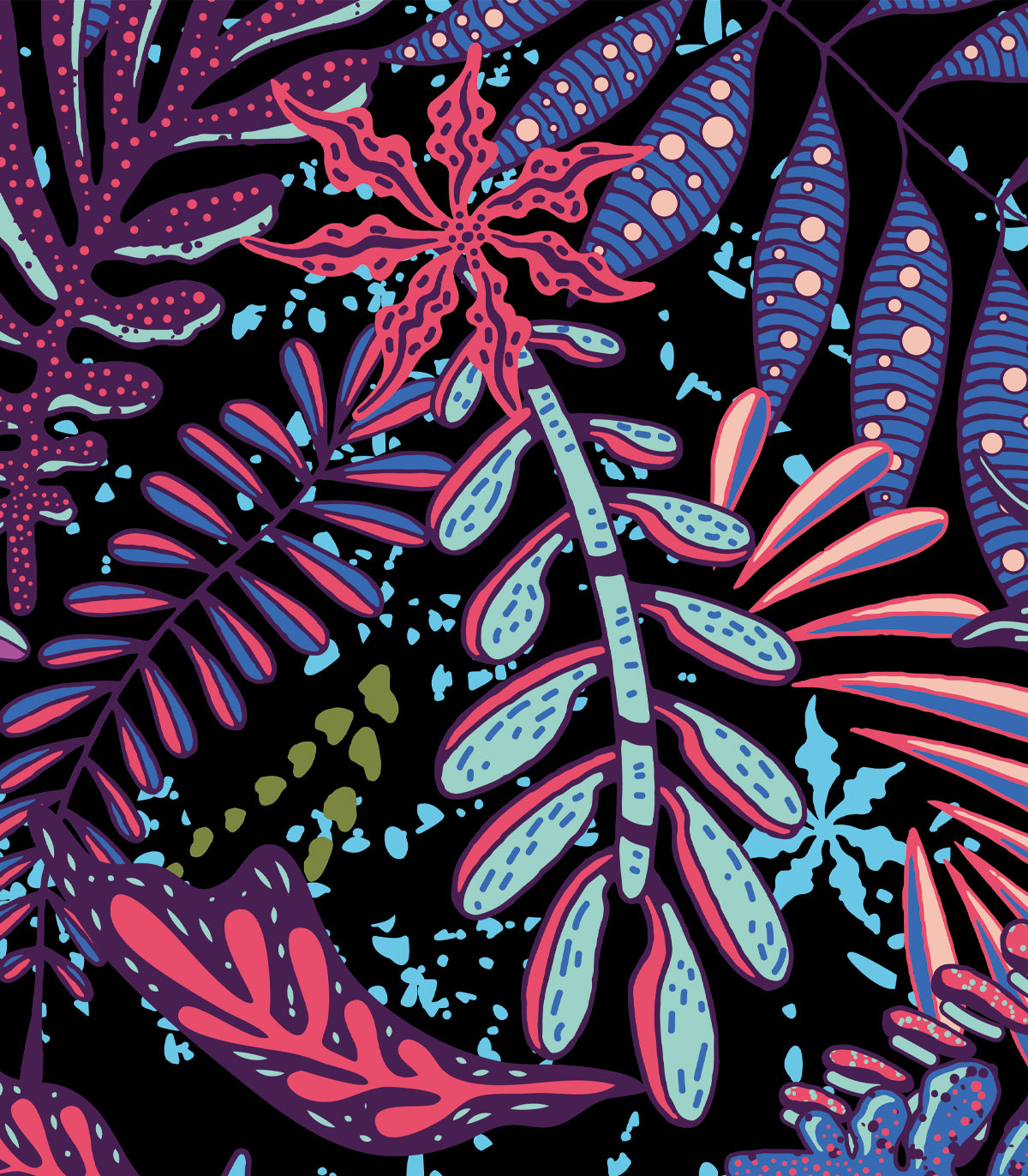 Violette Blätter Hintergrund