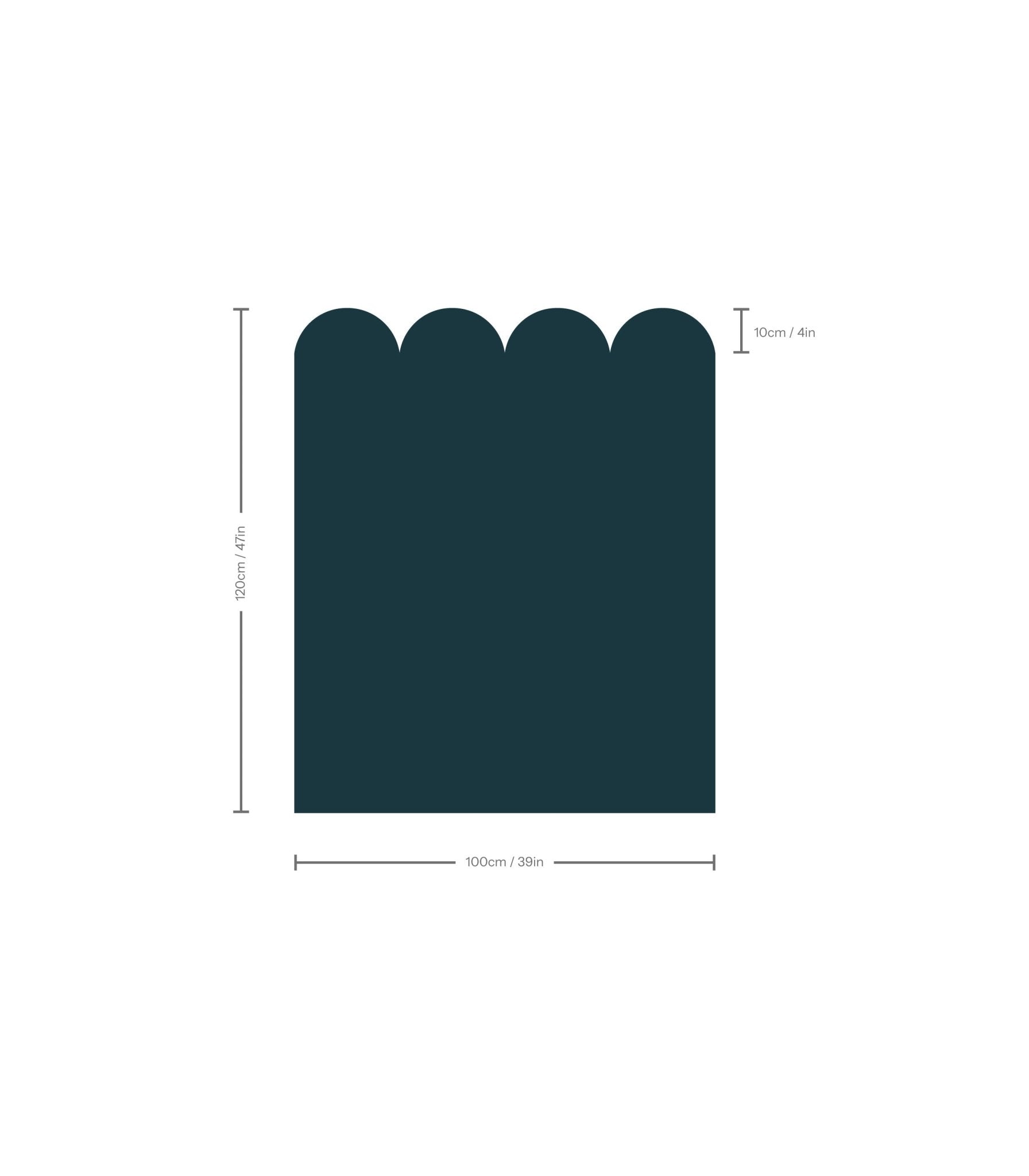 Wainscoting Solid Dark - Wallcolors®