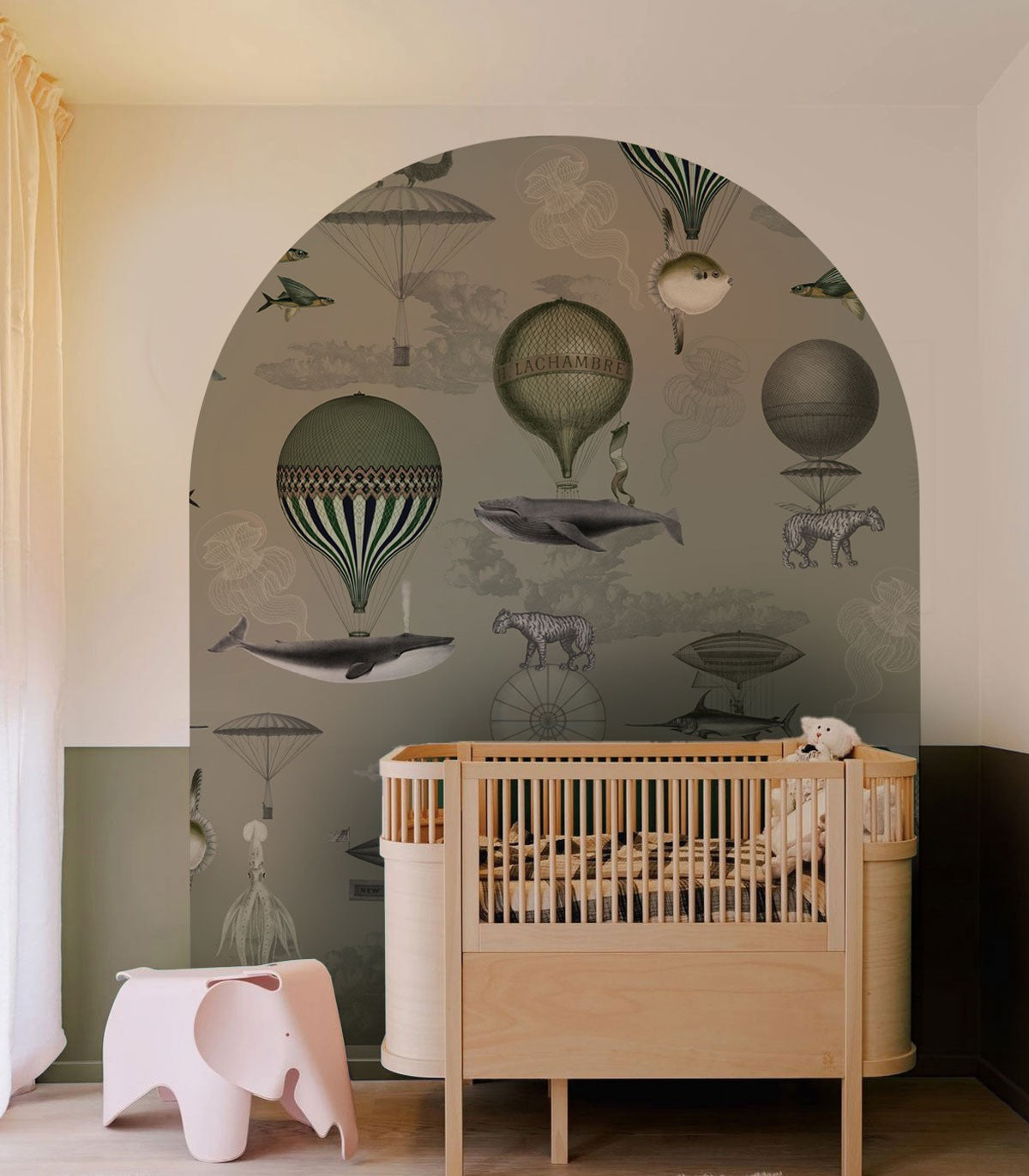 Bogen Vintage Luftballons grün