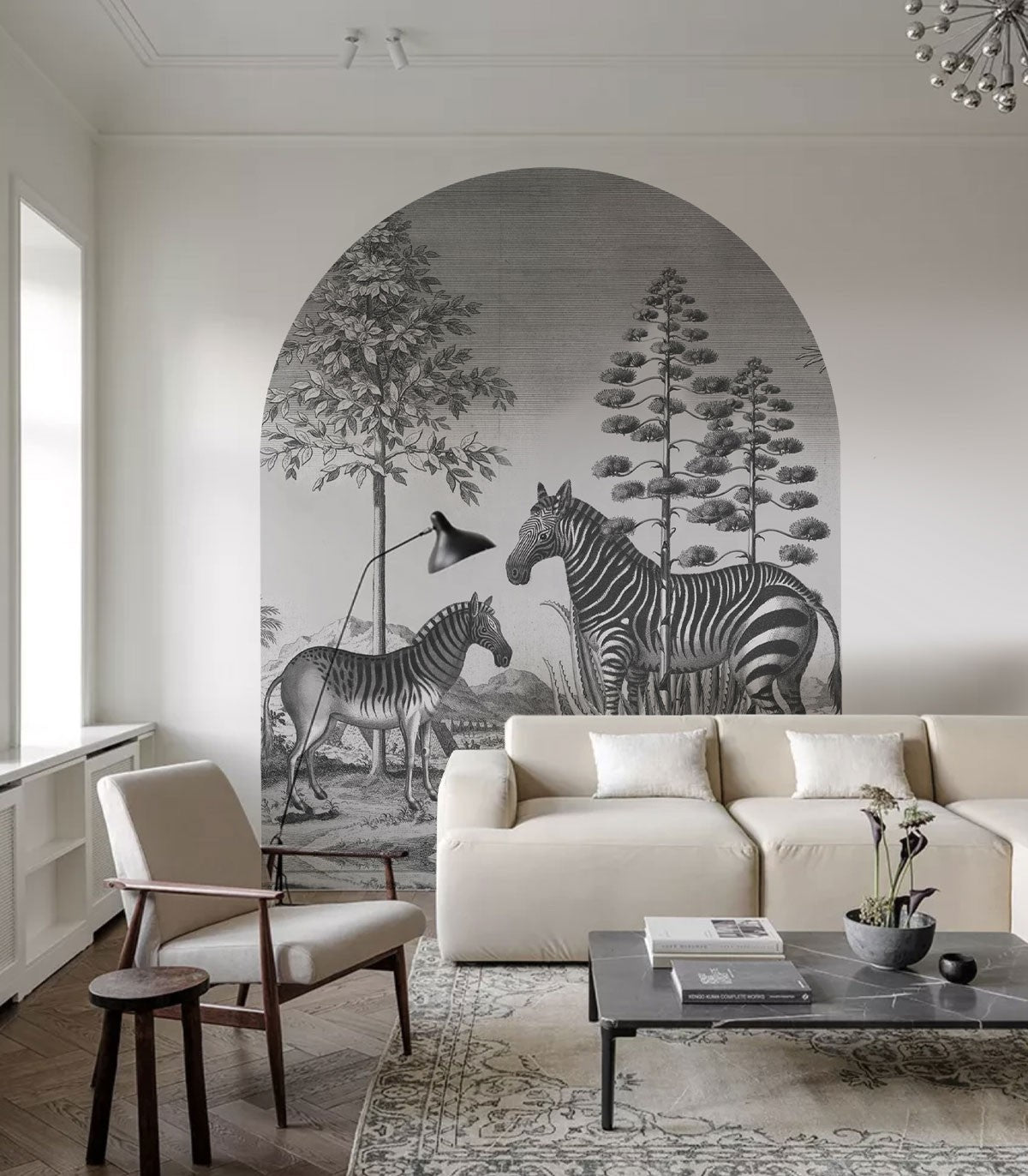 Bogenzebra auf Agave