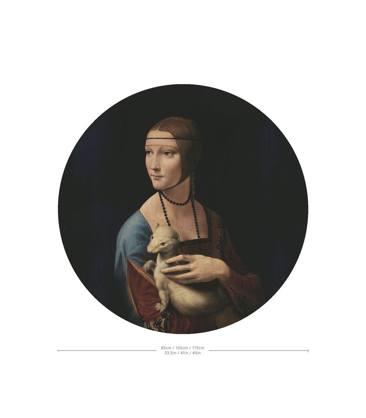 Dots Lady with an Ermine - Wallcolors®