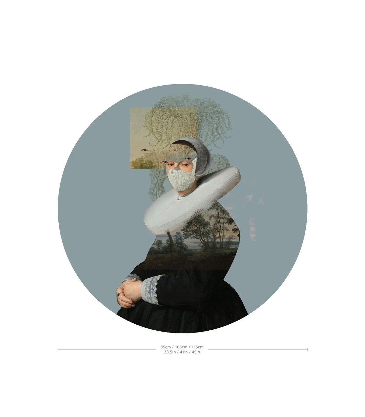 Punkte Landschaft Muse Blau