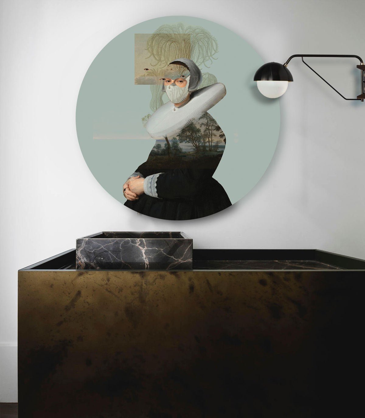 Dots Landscape Muse Green - Wallcolors®