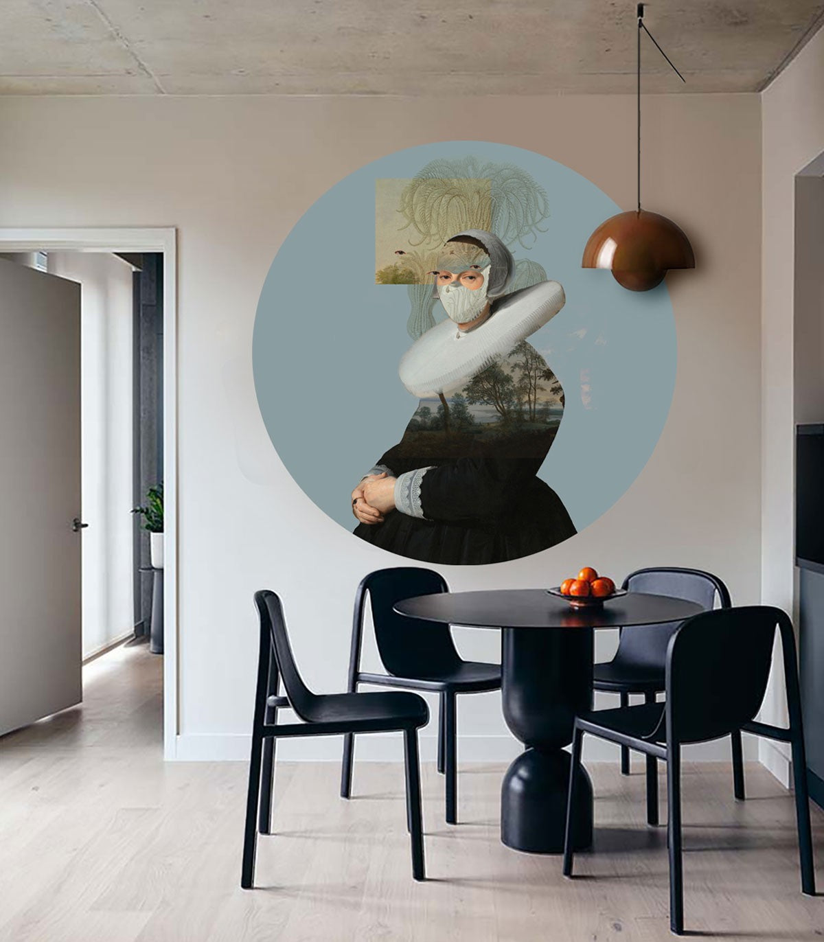 Punkte Beleuchtung Landschaft Muse Blau