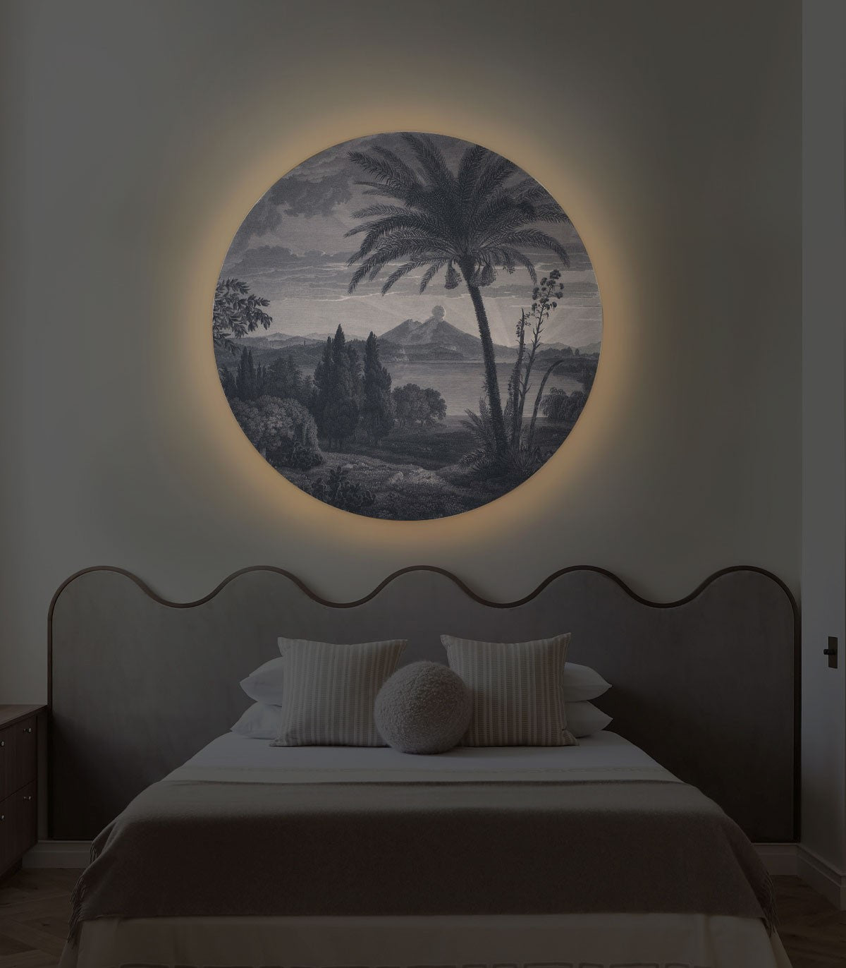 Dots Lighting Tropical Volcano Vista blau