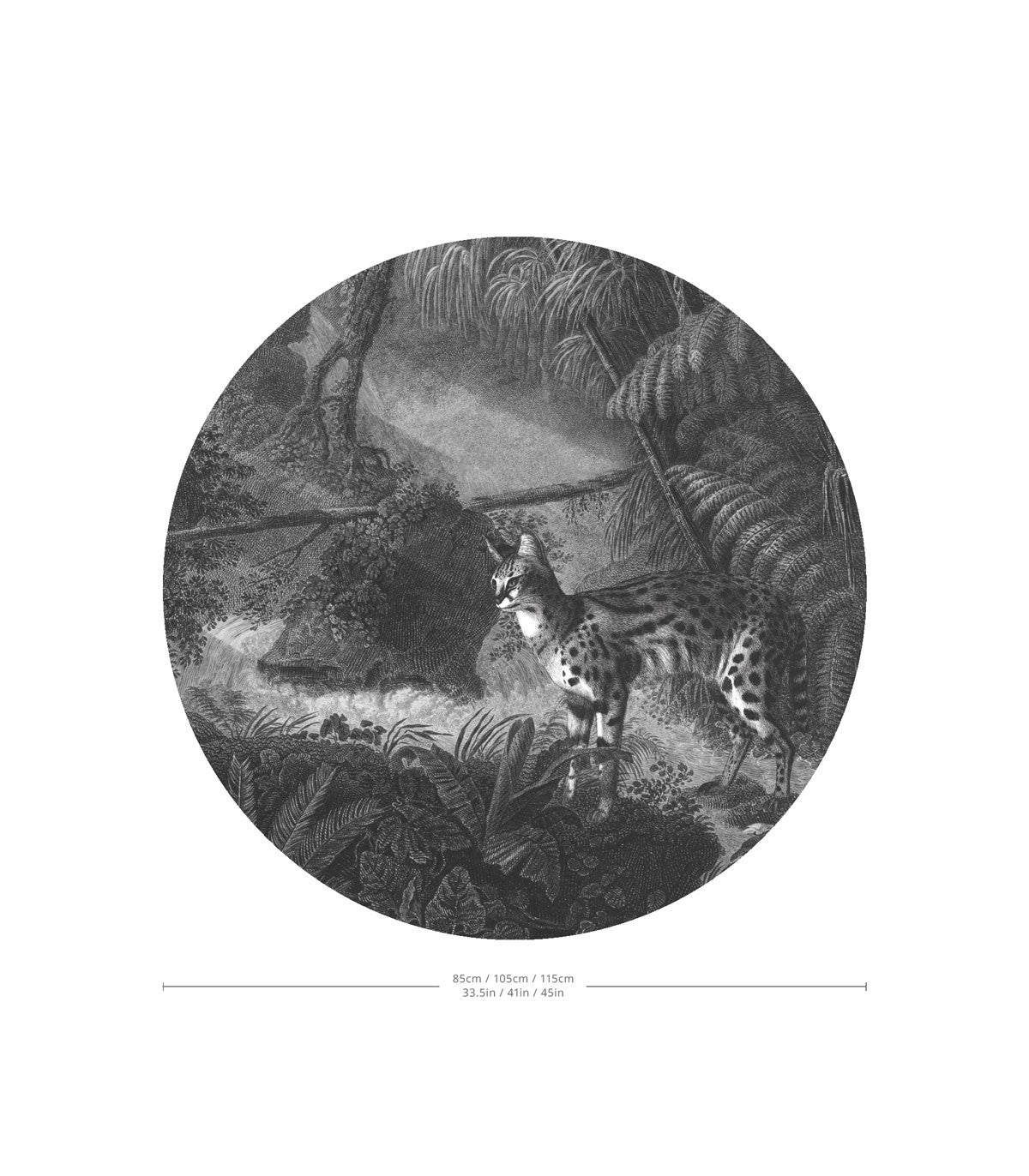 Punkte Palmen und Katzen