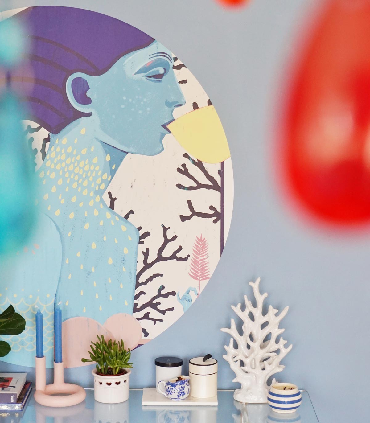 Punkte Sirene cooles Mädchen