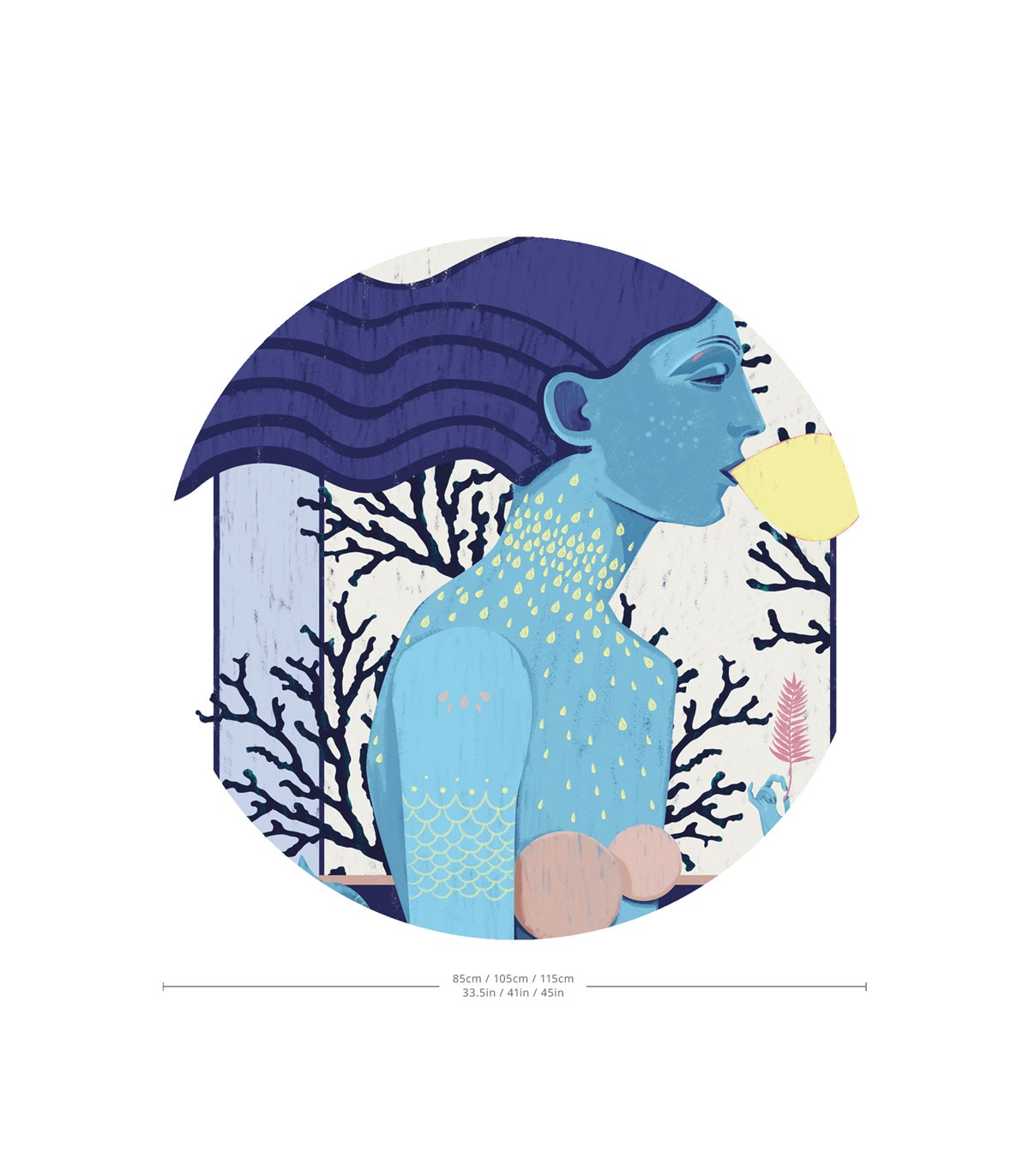 Punkte Sirene cooles Mädchen