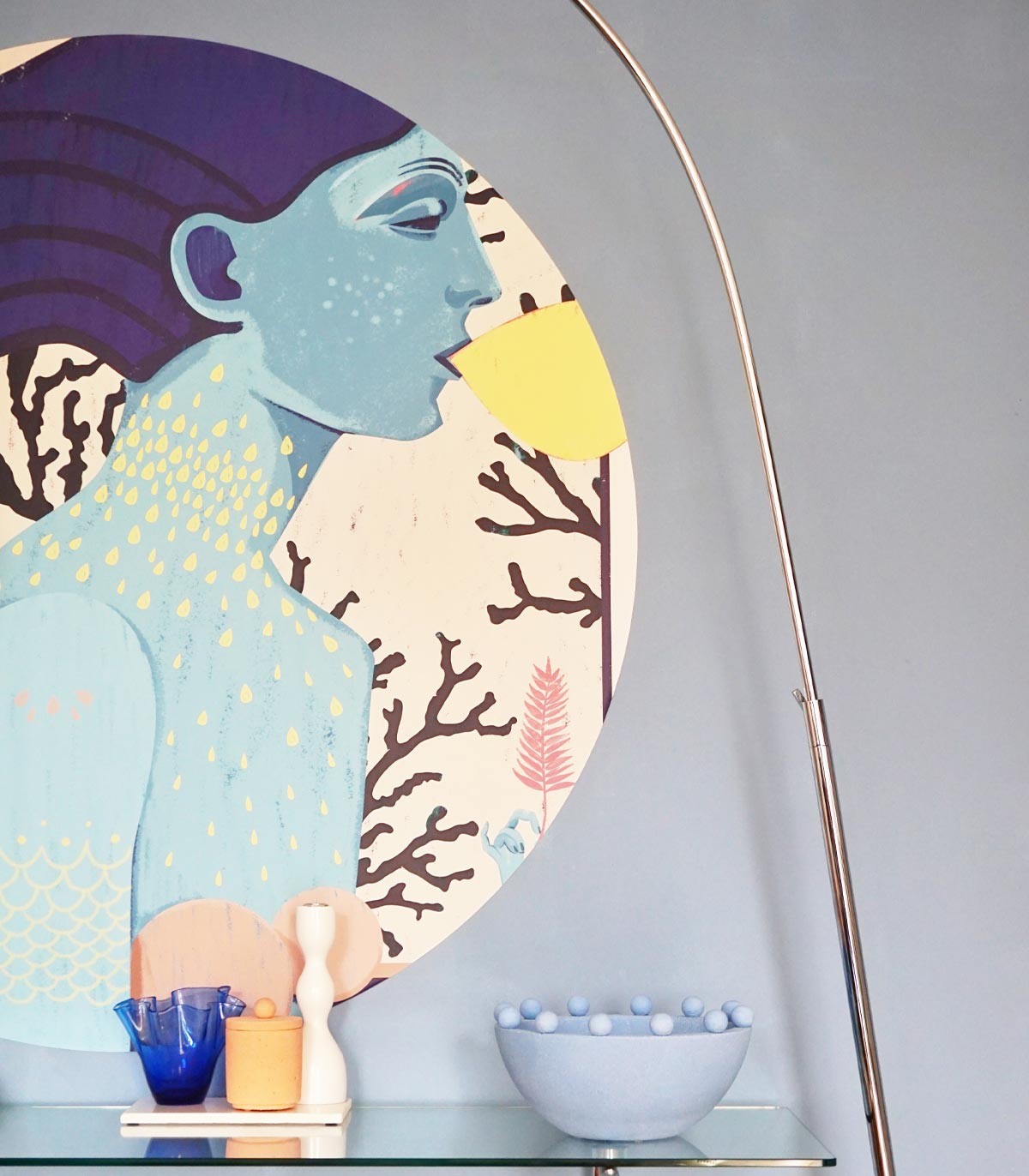 Punkte Sirene cooles Mädchen