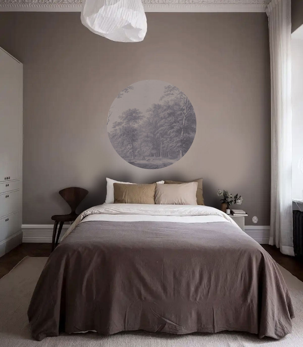 Punkte Aquarell Grove Blau