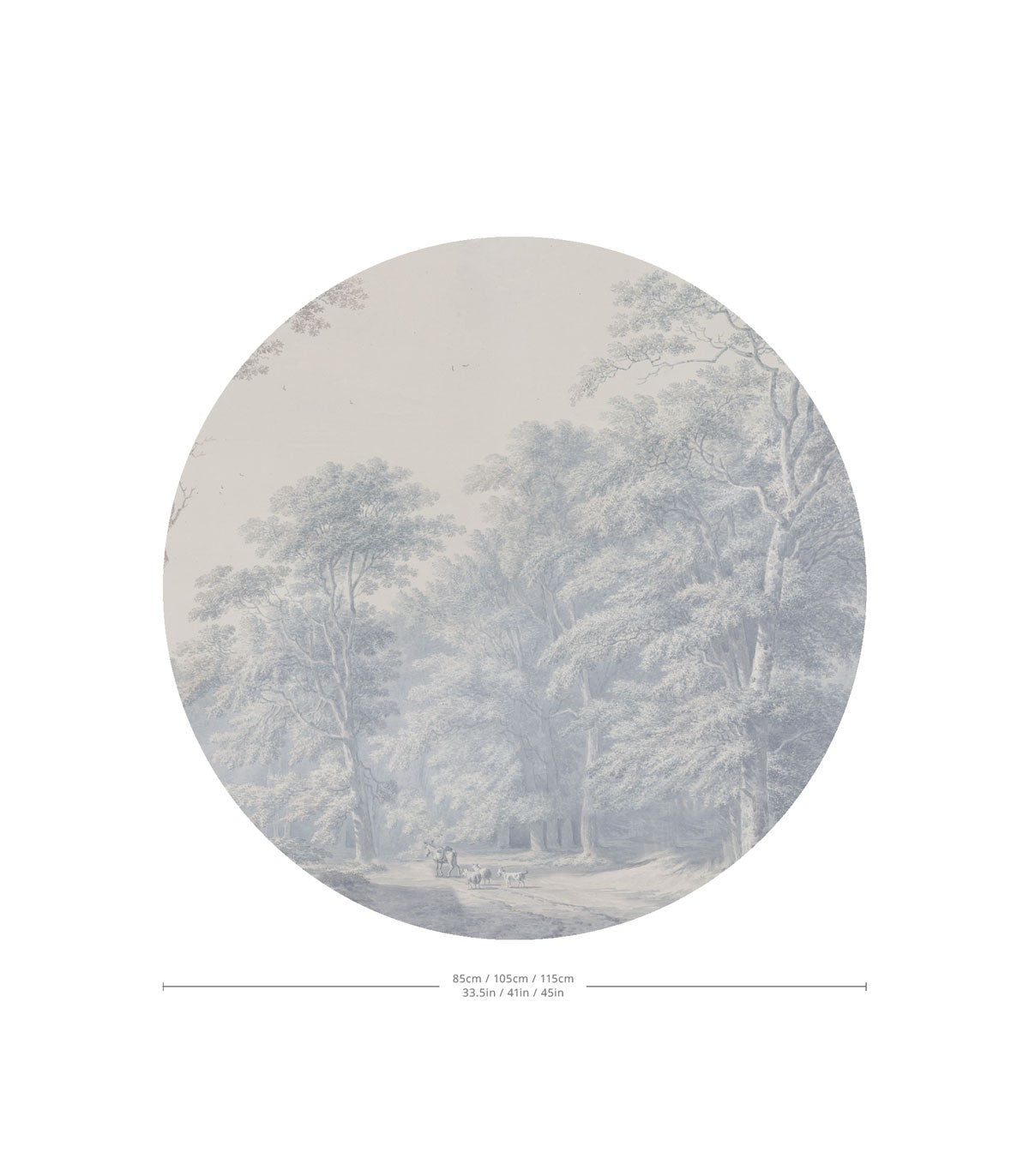 Punkte Aquarell Grove Blau