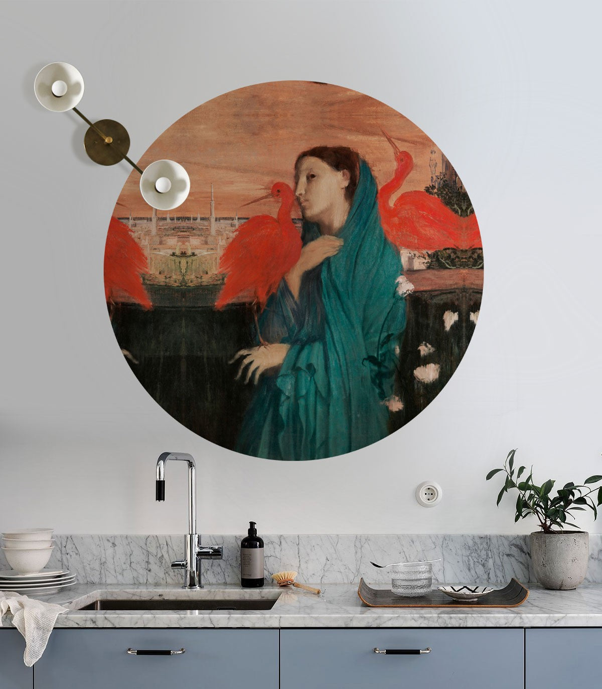 Punkte Junge Frau mit Ibis