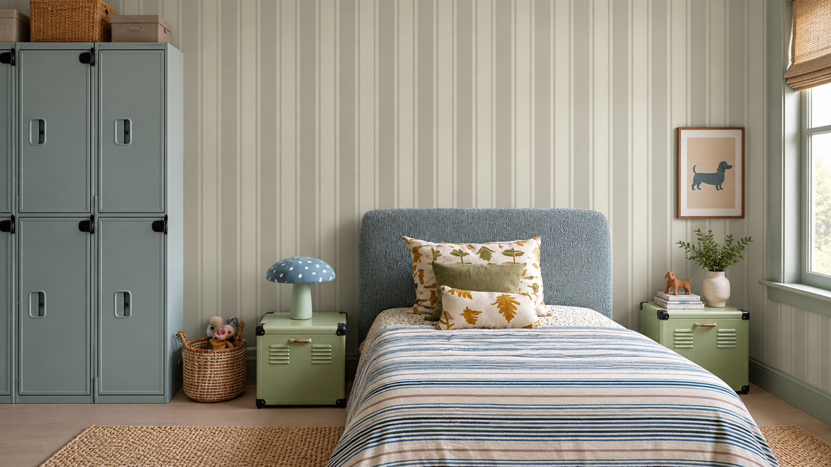 Tapete Gentle Stripe Warm Stone