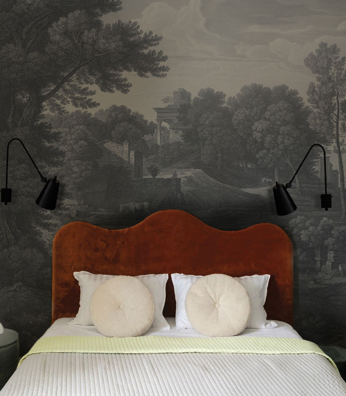 Altes Flussuferhain-Hintergrundbild