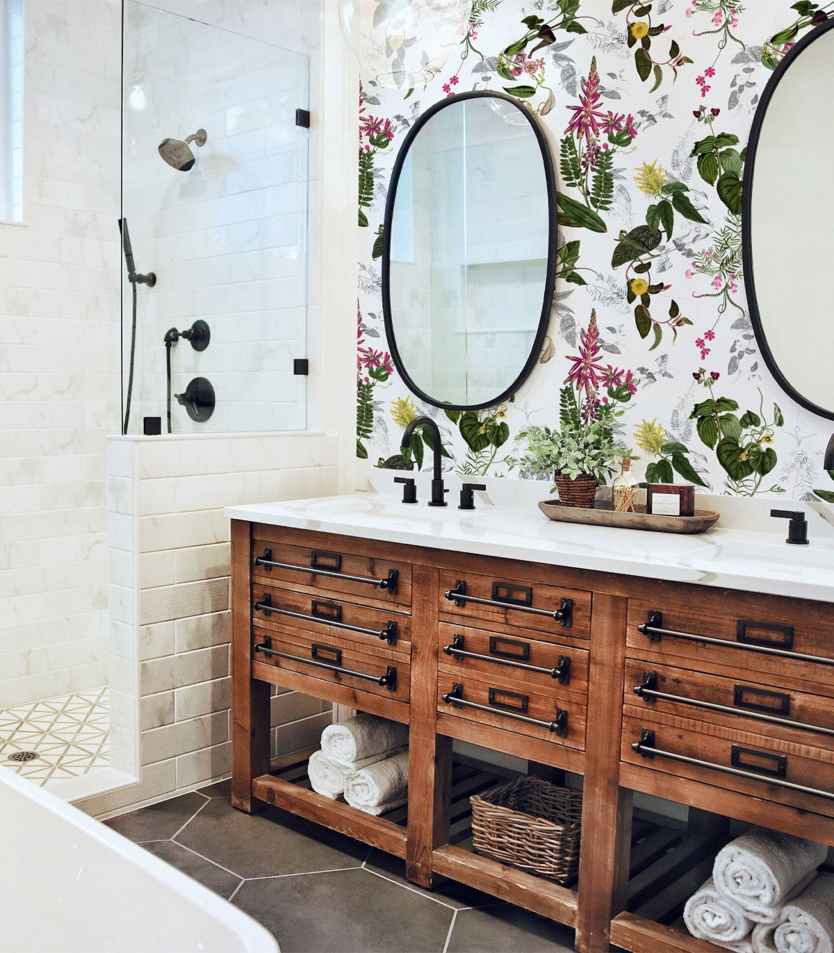 Schöne Blütentapete