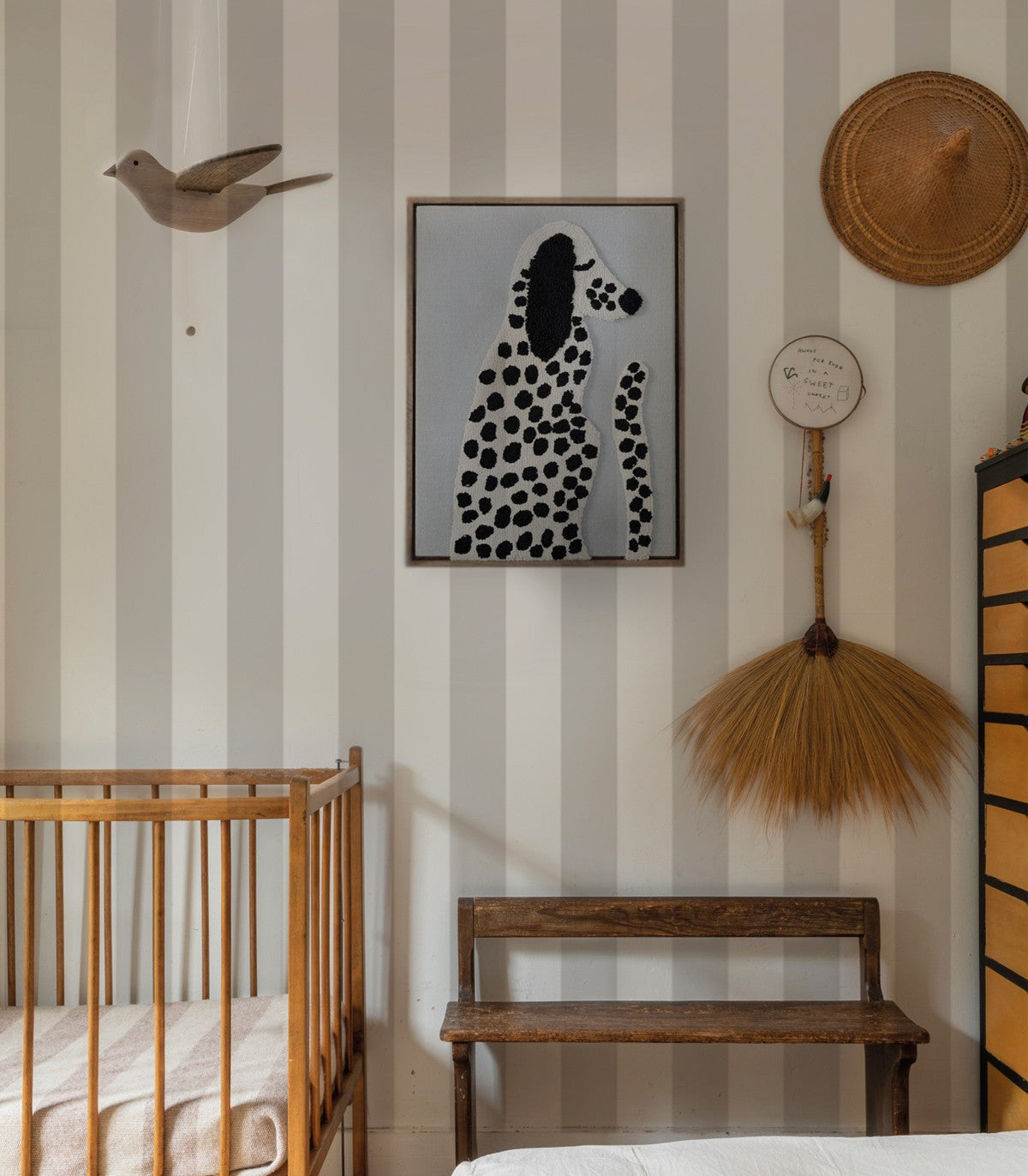 Tapeta Bold Stripe Ash