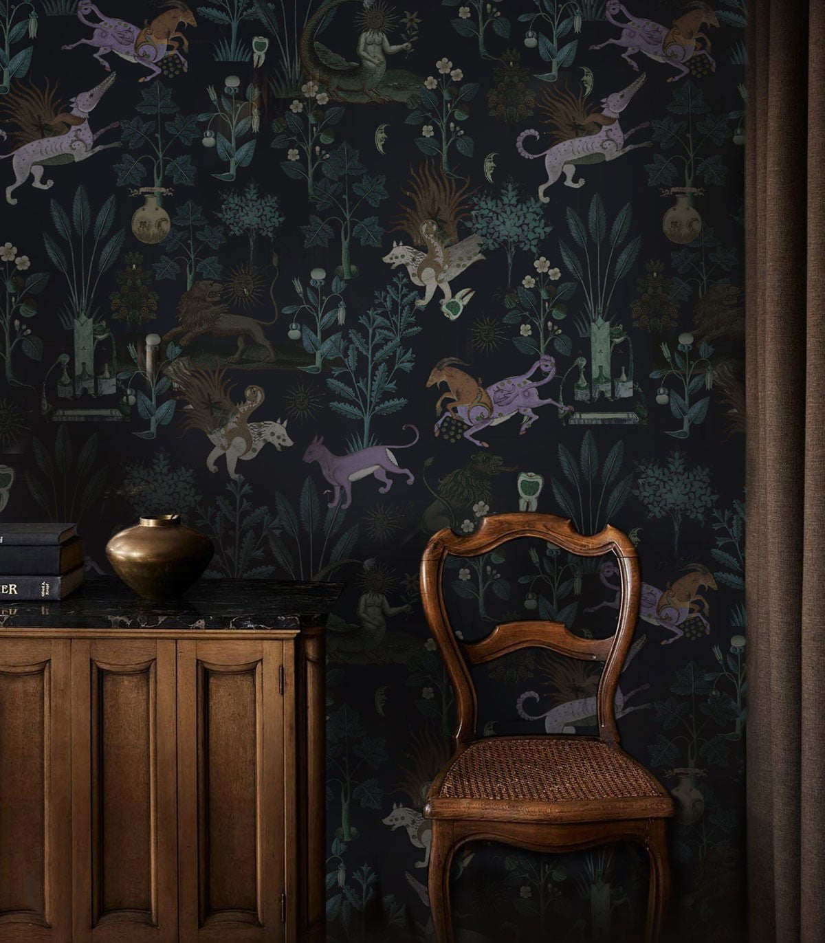 Wallpaper Botanic Beast Purple