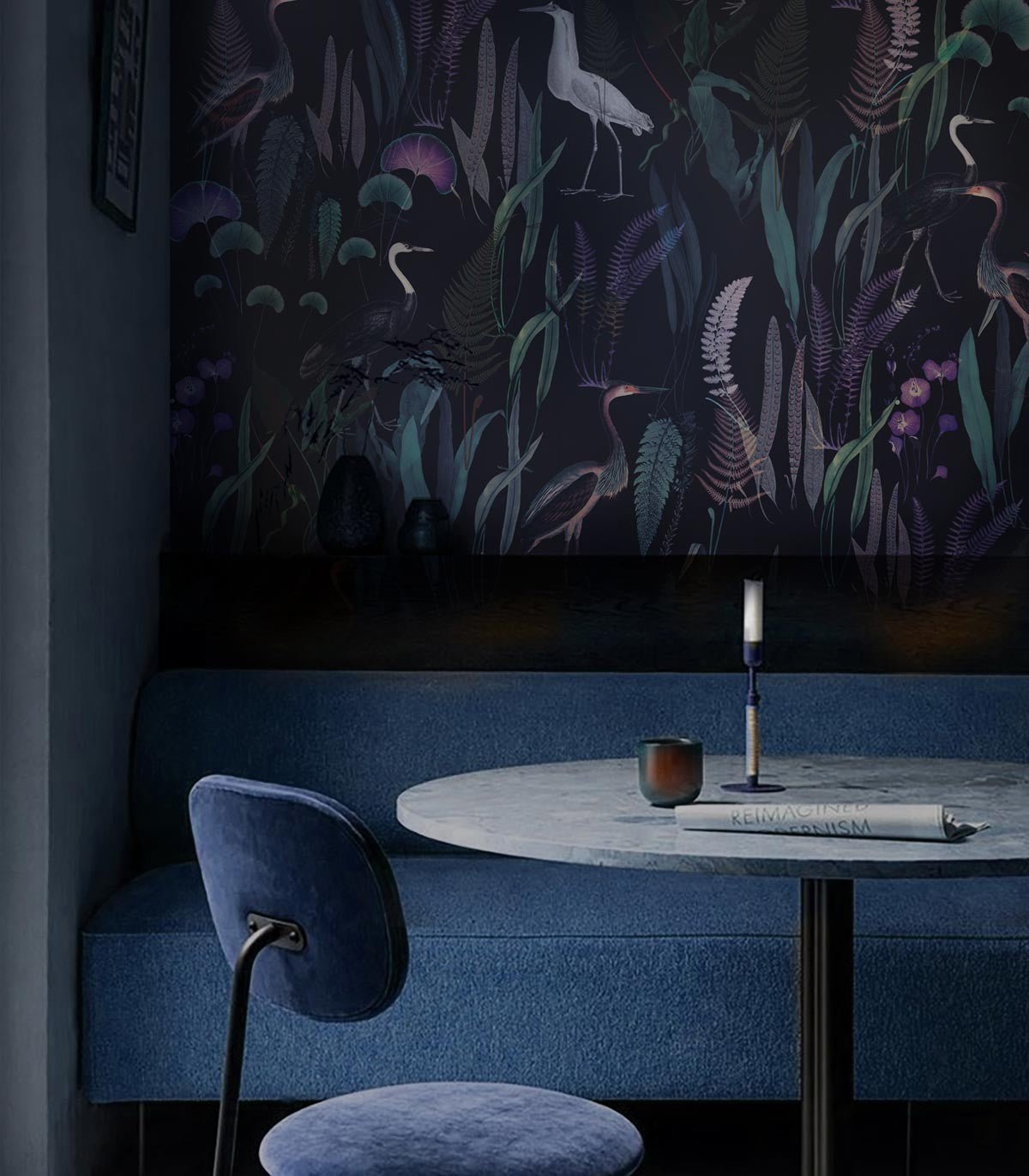 Tapeta Calm Heron Purple - Wallcolors®