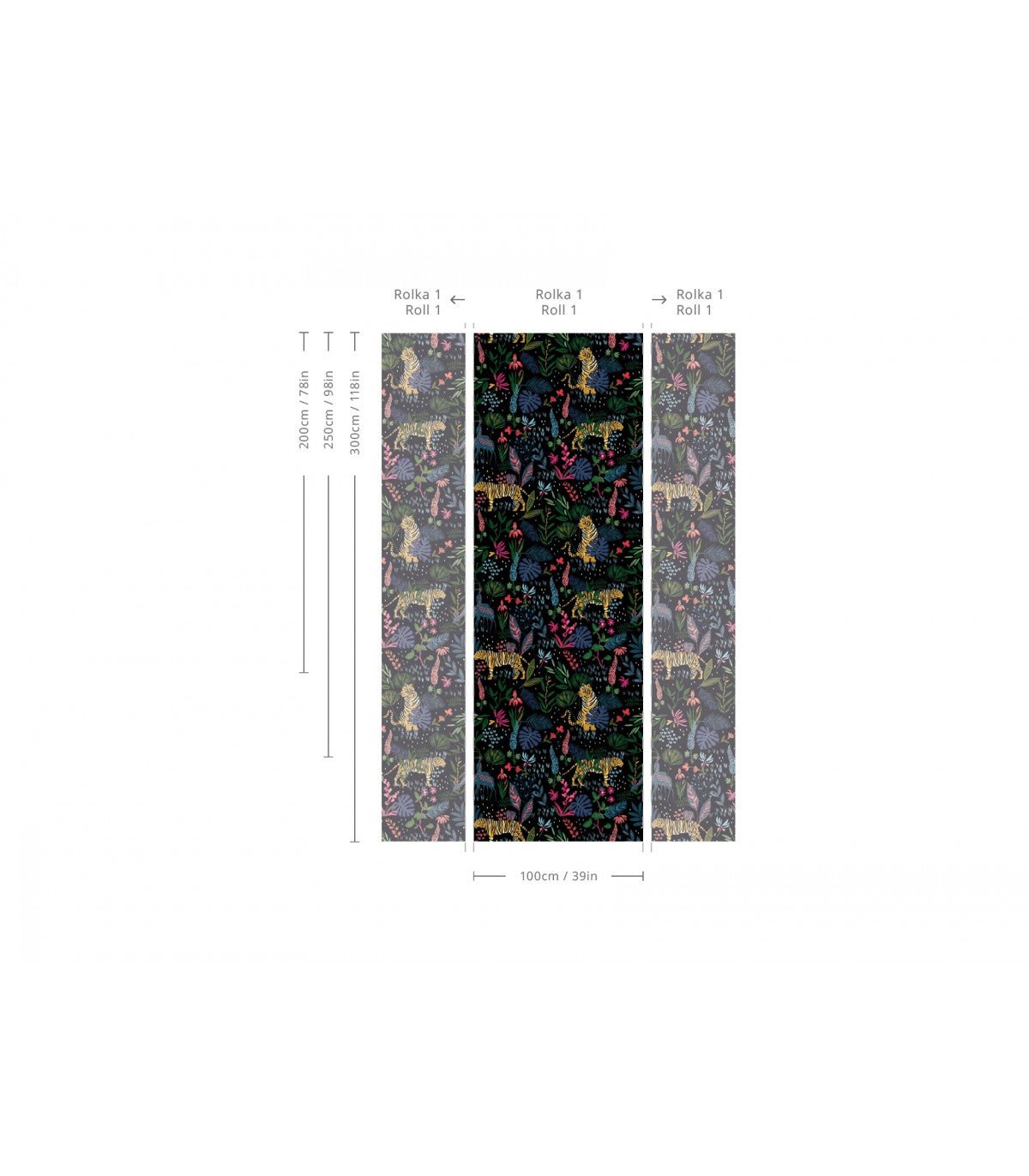 Tapeta Colorfull Tiger - Wallcolors®