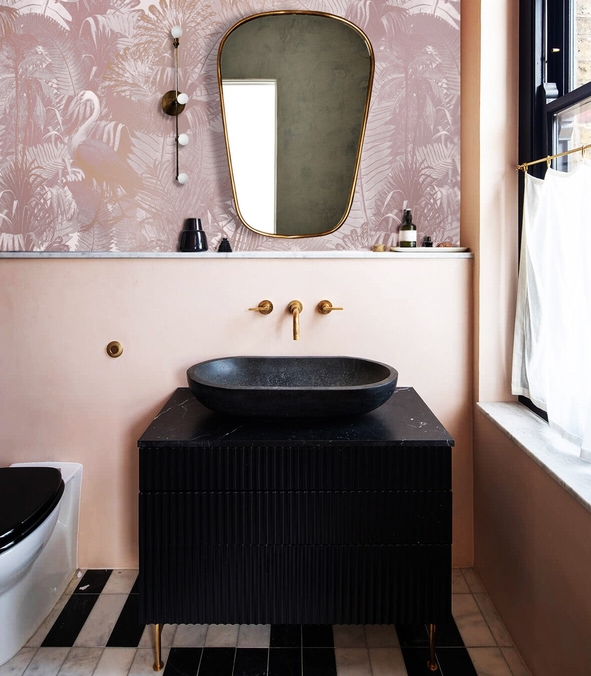 Wüstentropen Rosa Tapete