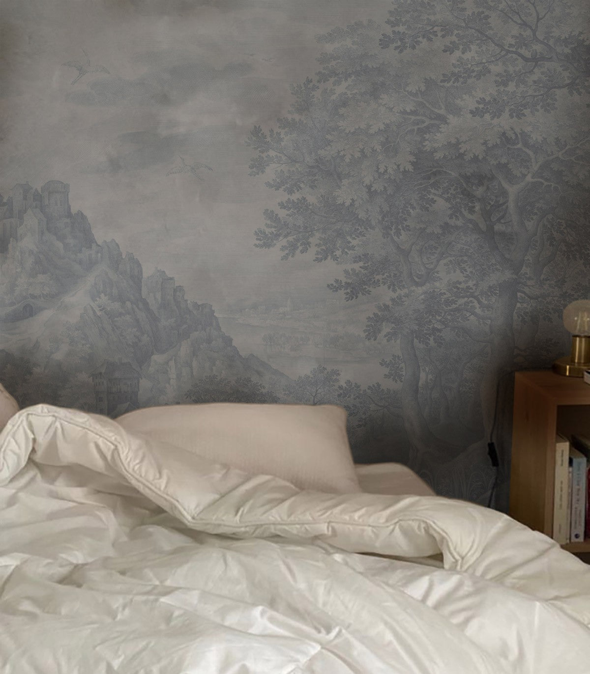 Ätherisches Waldblau Tapete