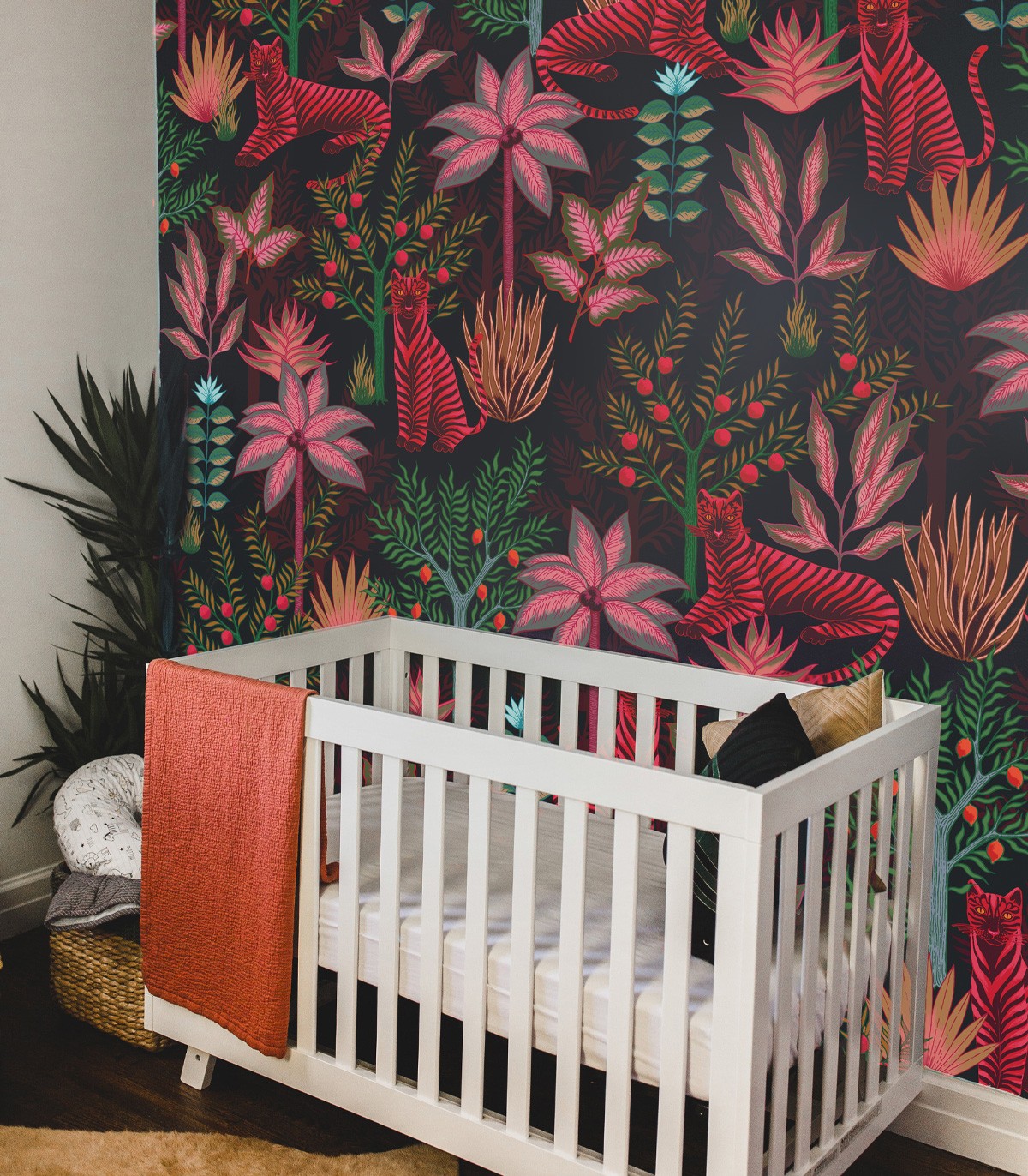 Gold Tigers Schwarze Tapete